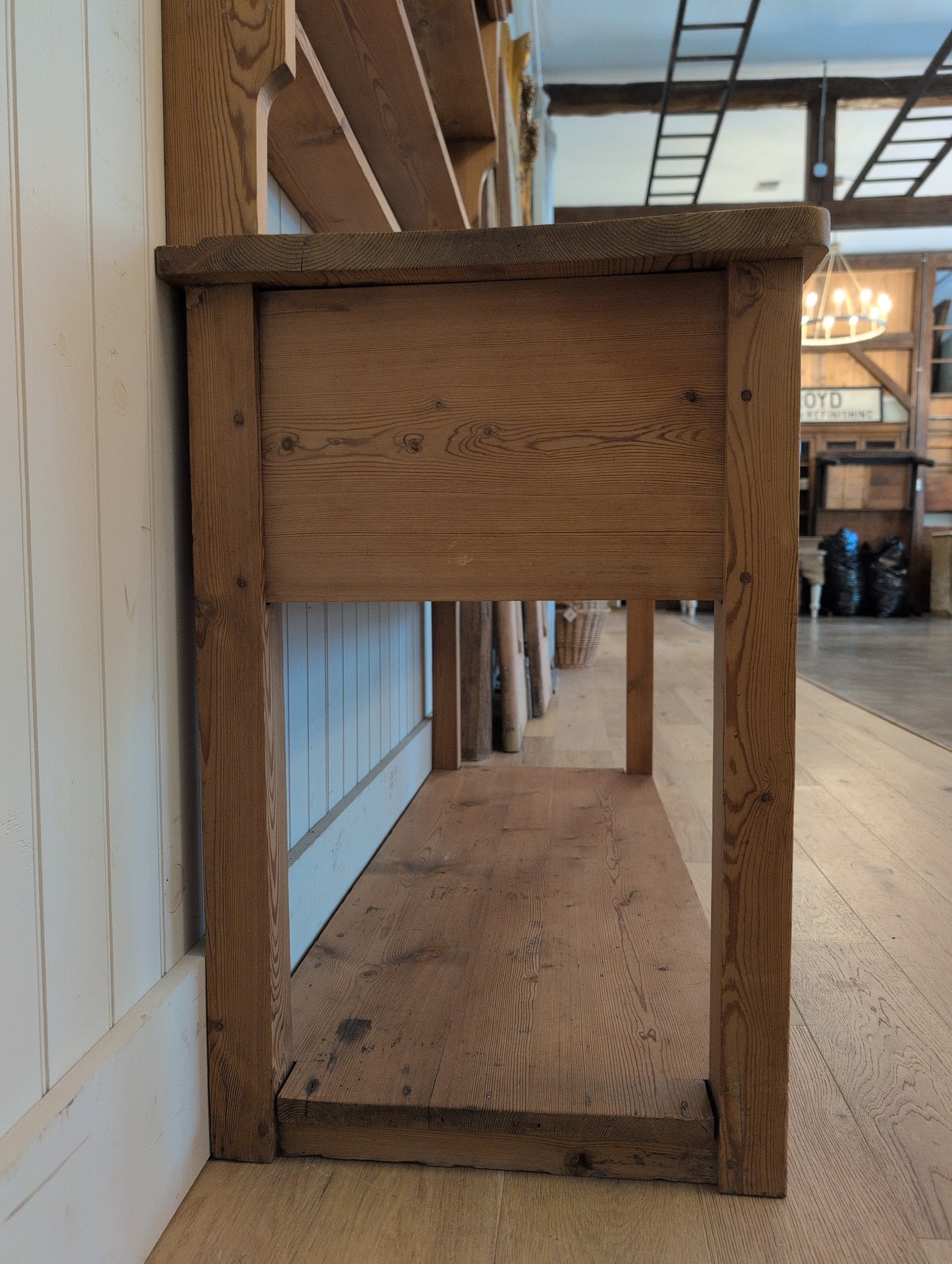English Pine Potboard Hutch