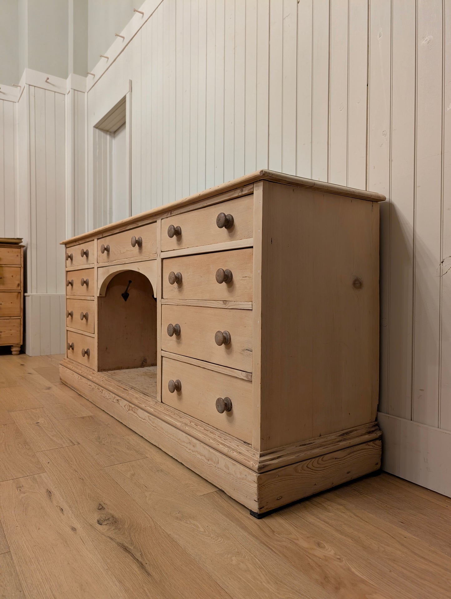 English Pine Dog Kennel Sideboard