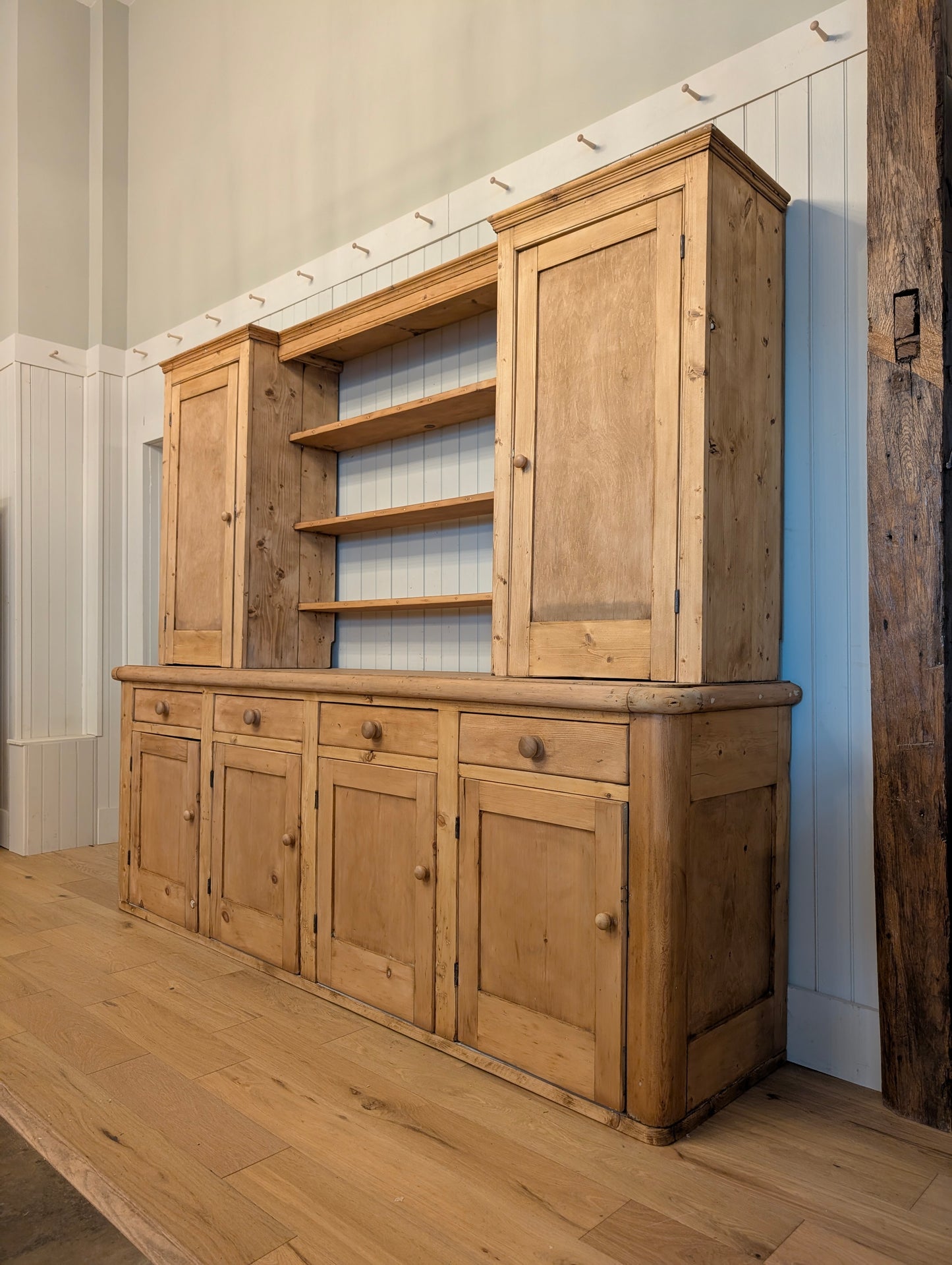 8ft Pine Scullery Cupboard