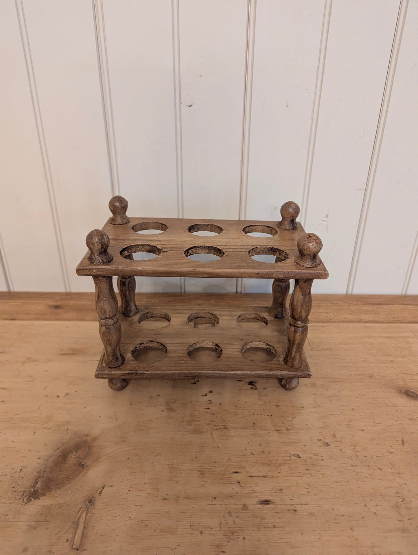English Wooden Egg Stand