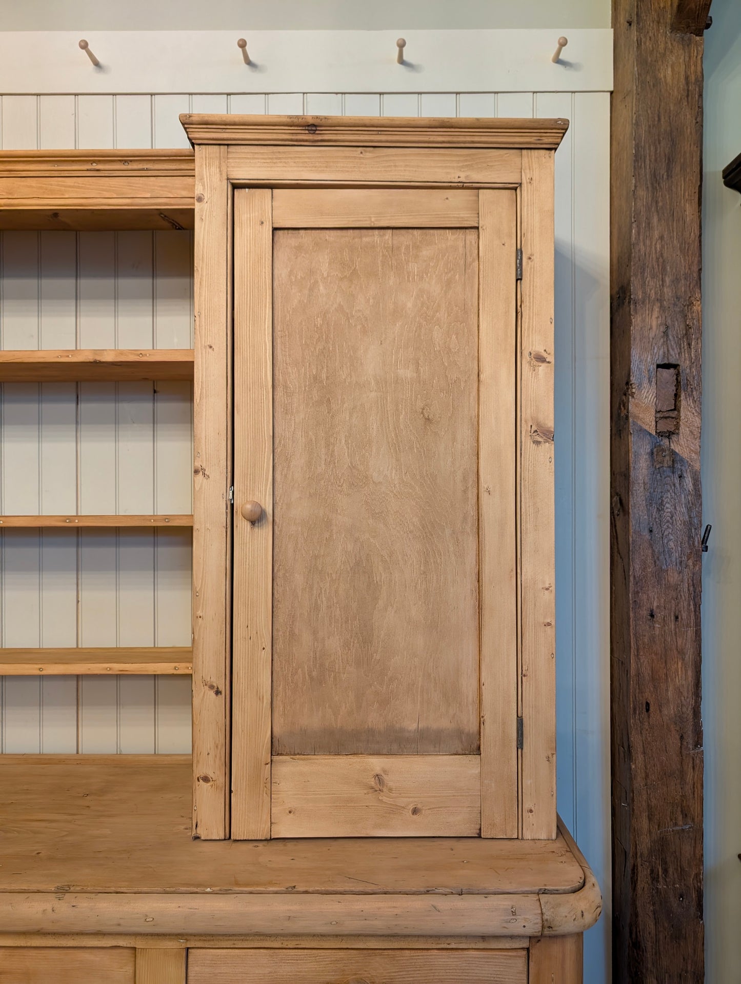 8ft Pine Scullery Cupboard