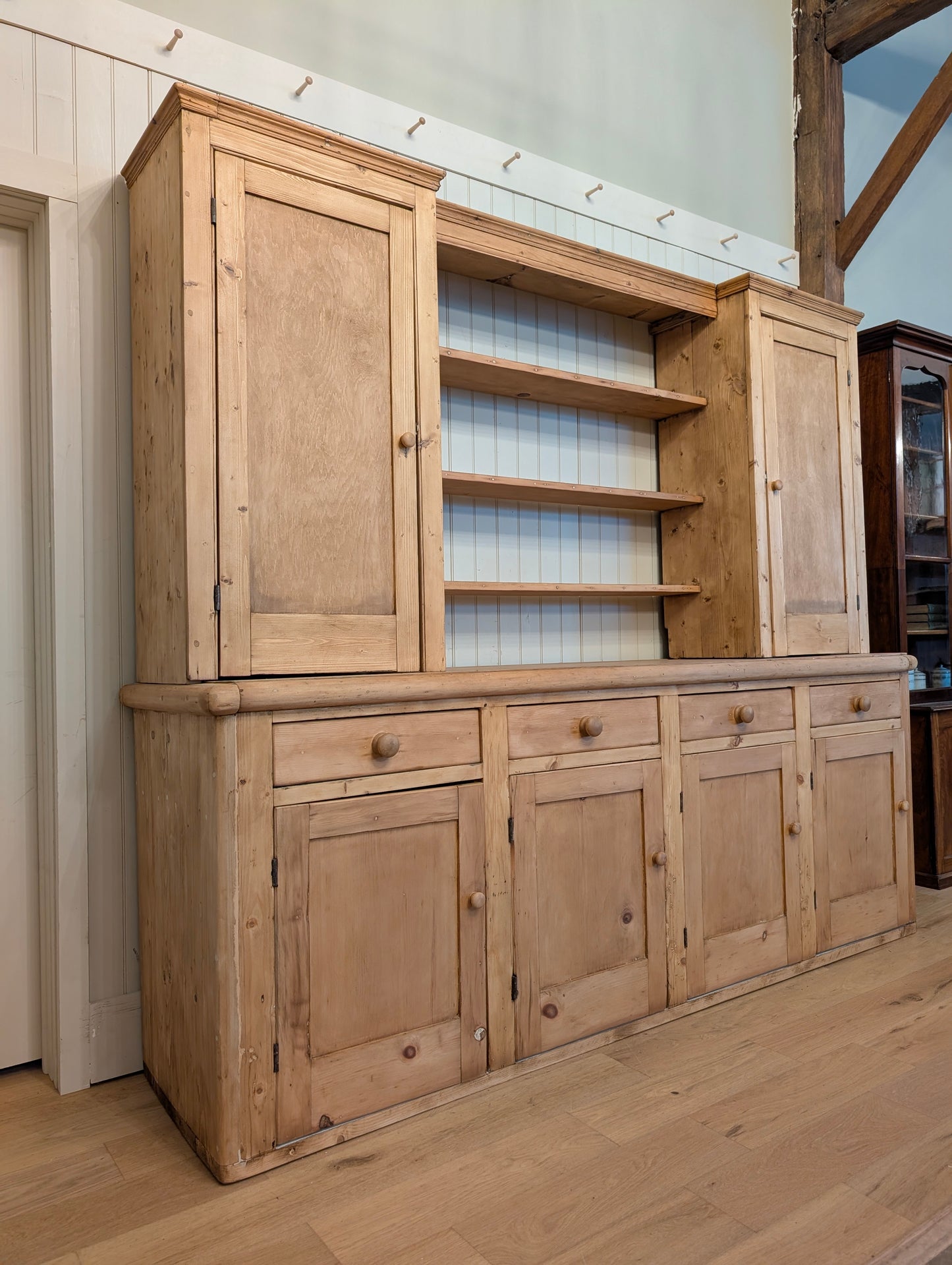 8ft Pine Scullery Cupboard