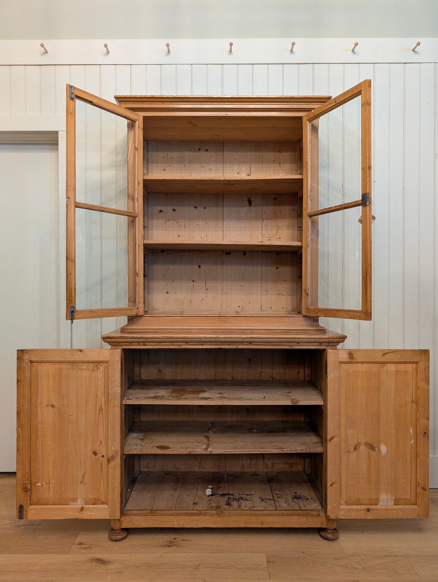 2pc Glass Door Hutch