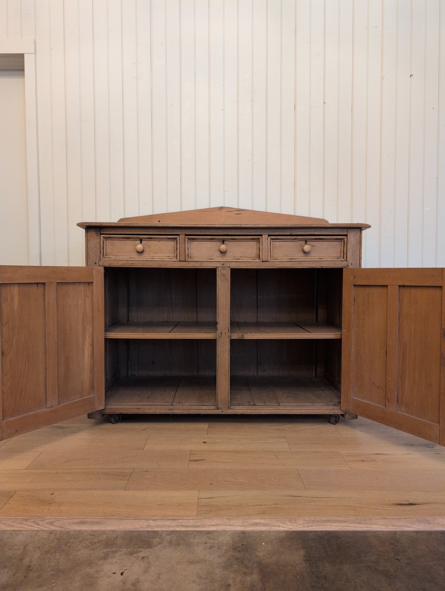 Arched Door Pine Sideboard