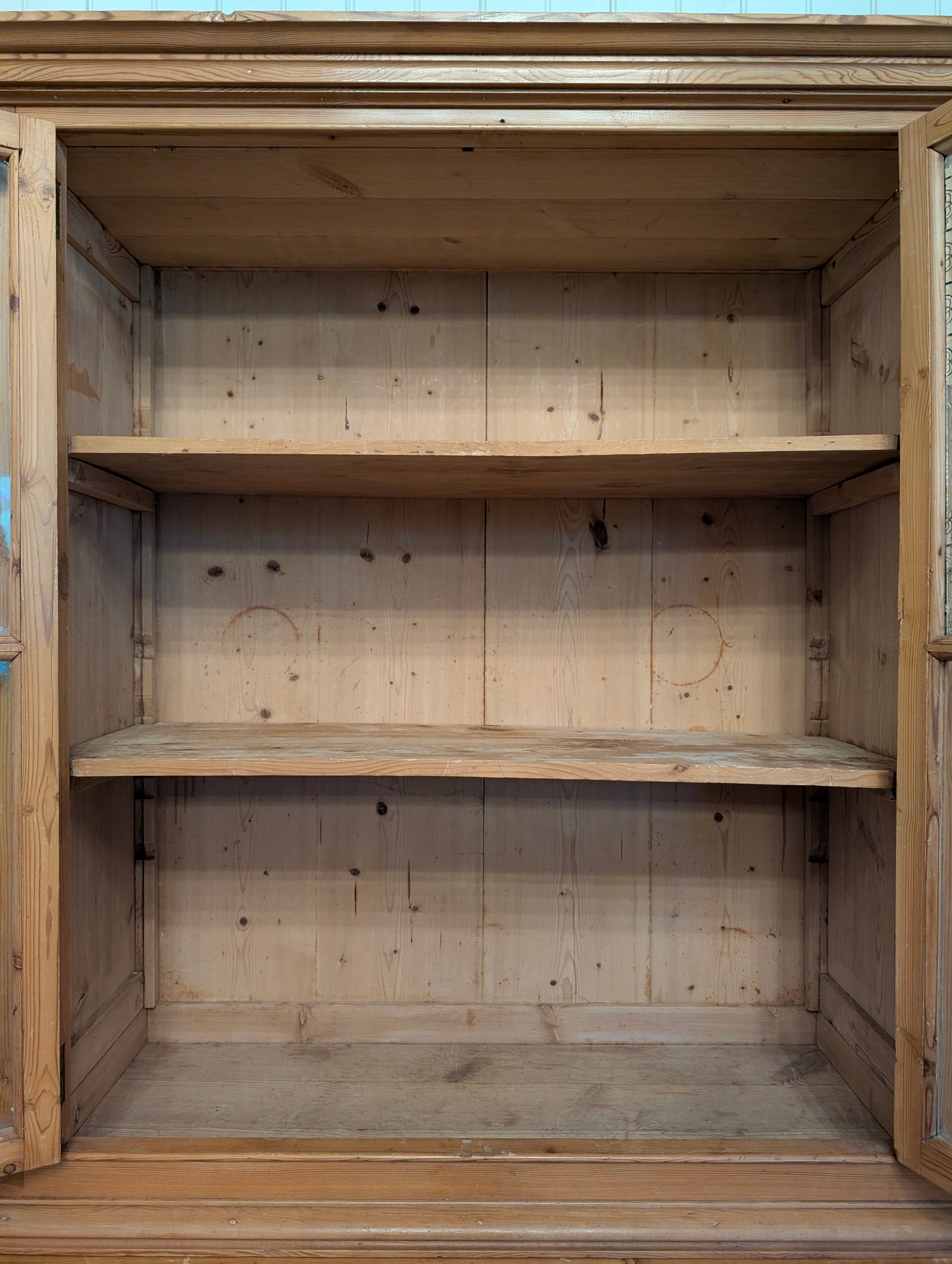 2pc Glass Door Hutch