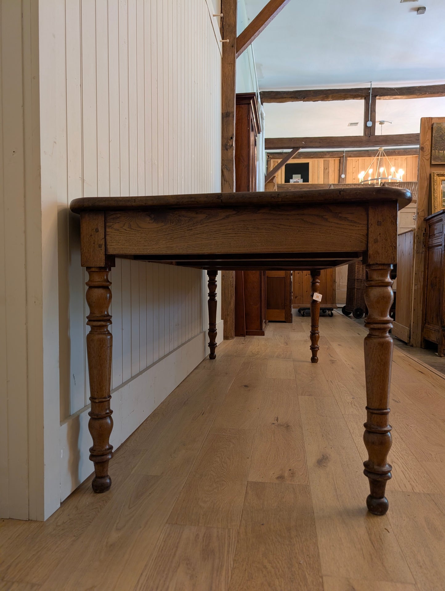 Victorian Oak 2 Drawer Table
