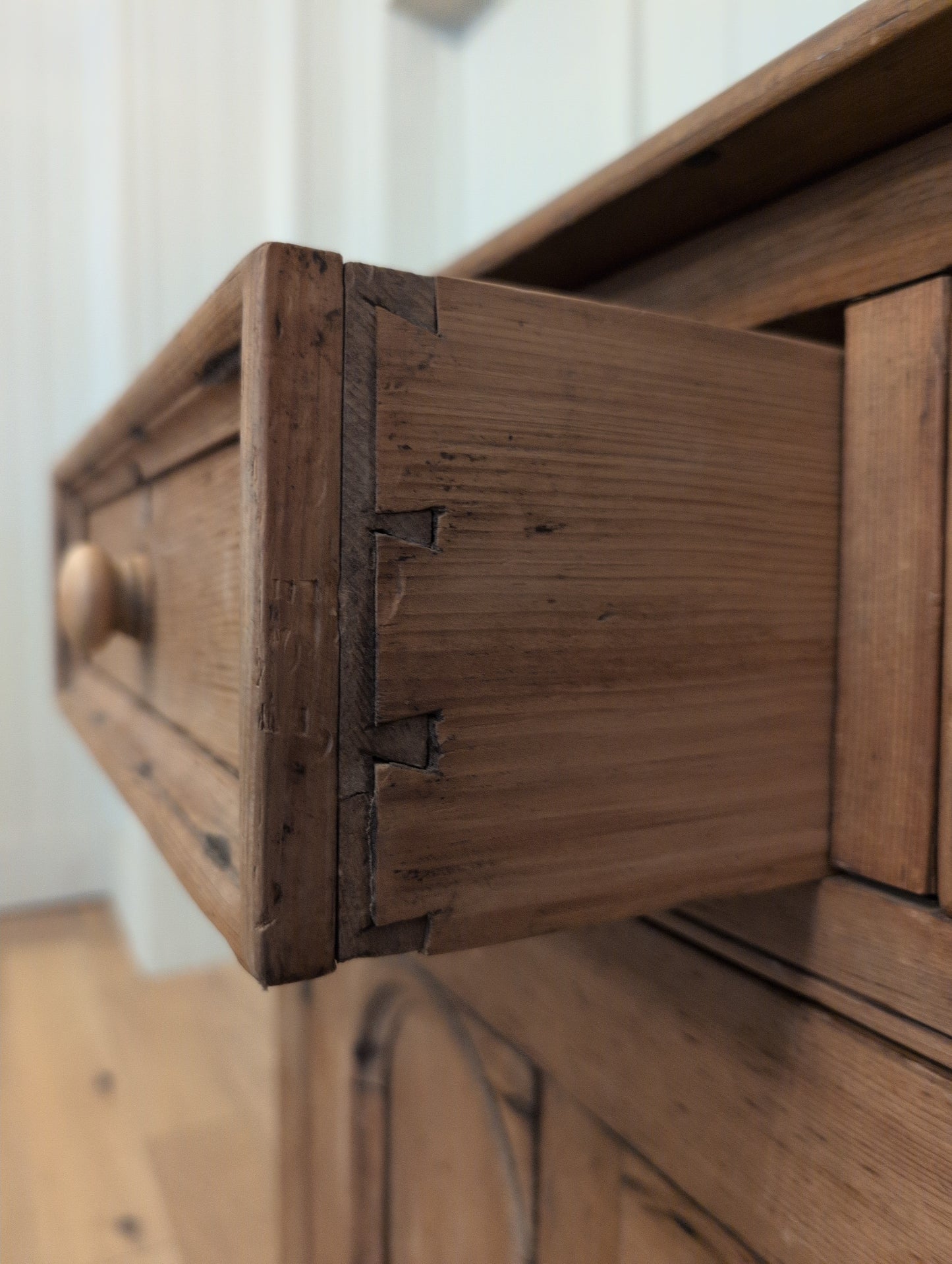 Arched Door Pine Sideboard