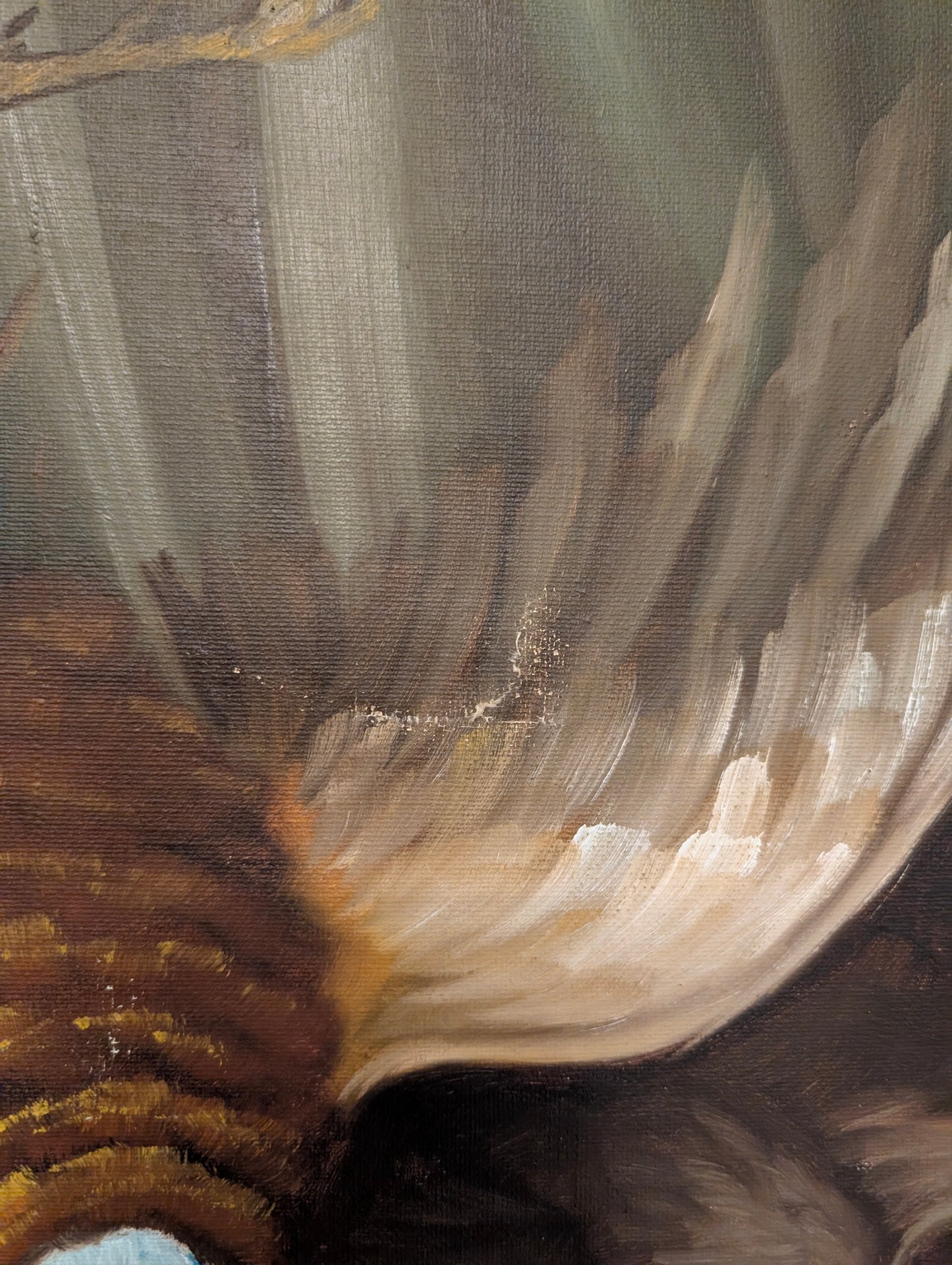 Pheasant and Lilac Oil Painting