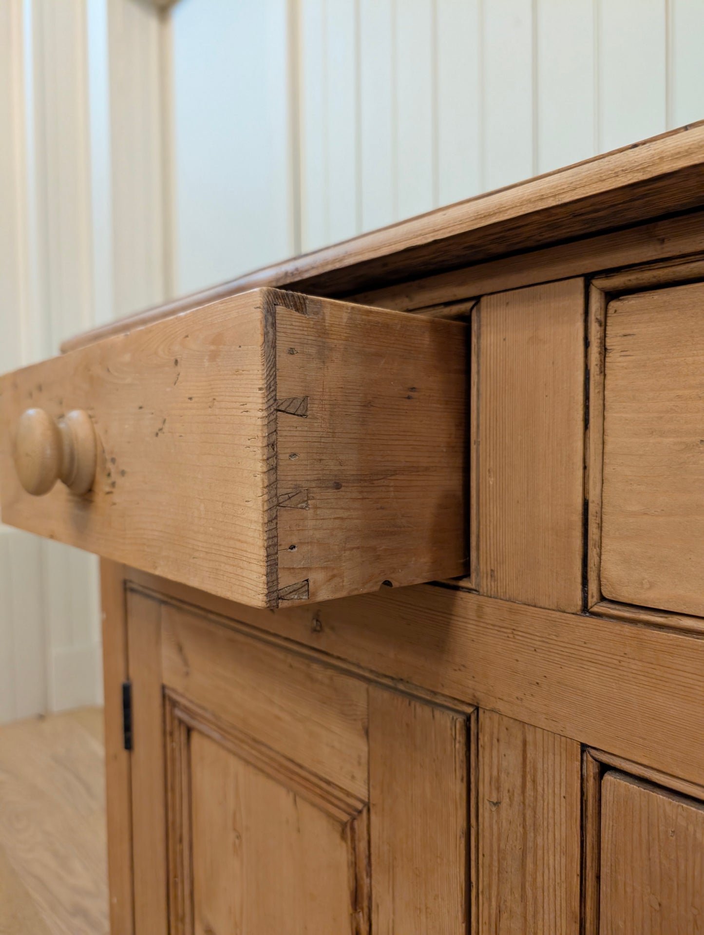3 Over 3 English Pine Sideboard