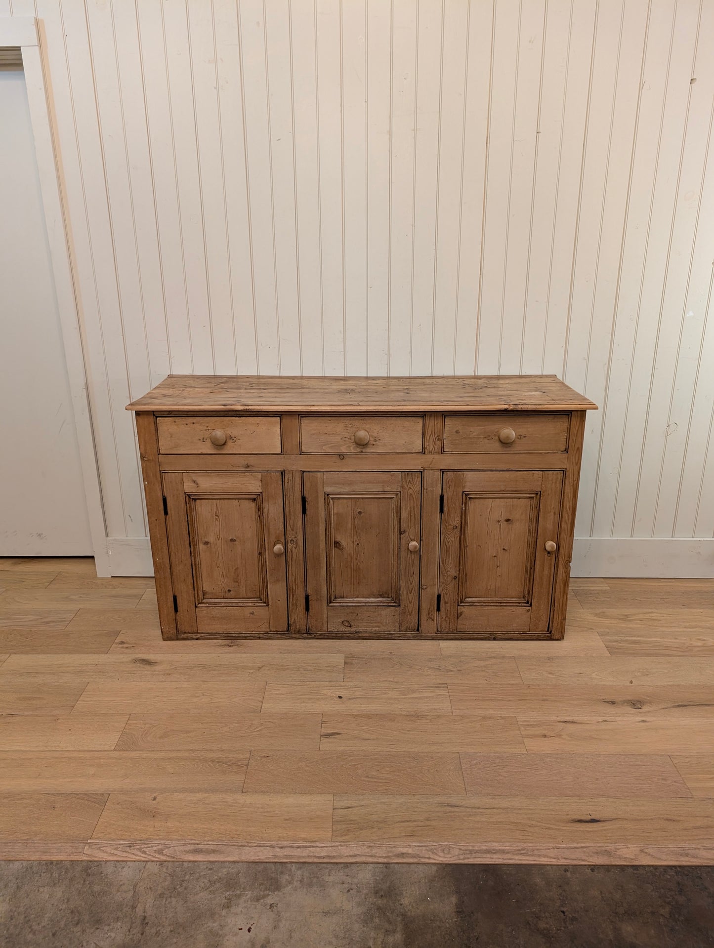 3 Over 3 English Pine Sideboard