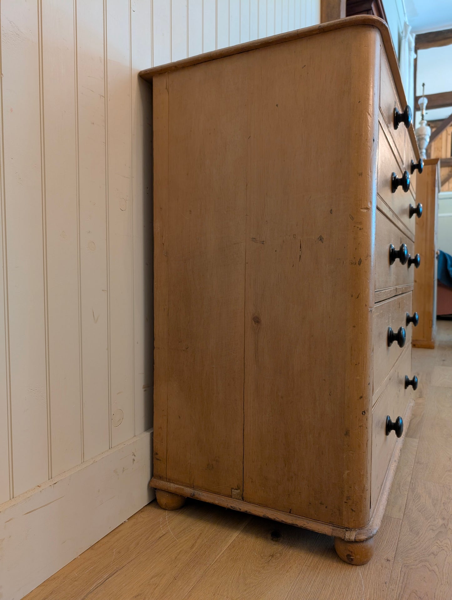 2 Over 4 English Pine Chest of Drawers
