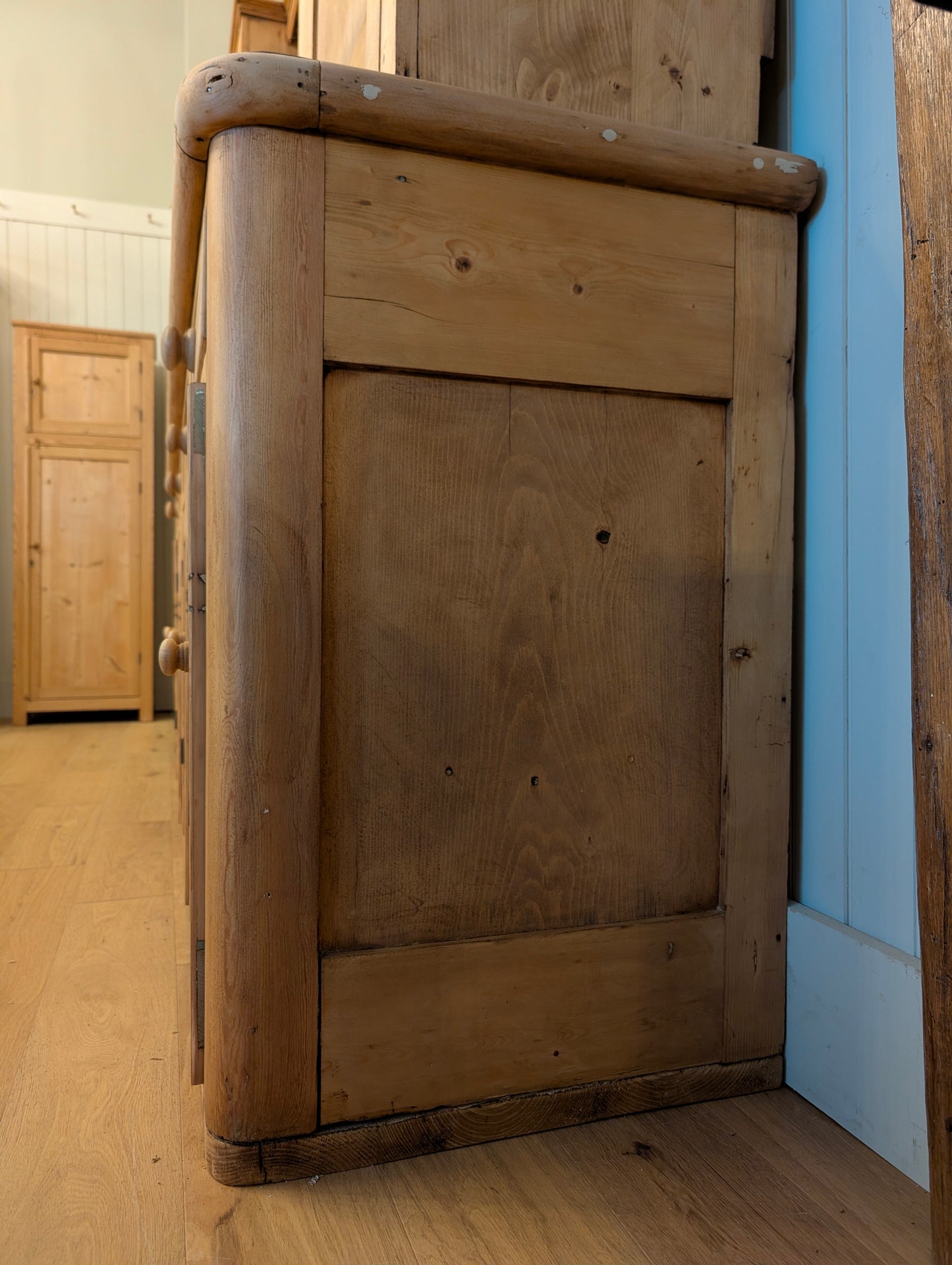 8ft Pine Scullery Cupboard