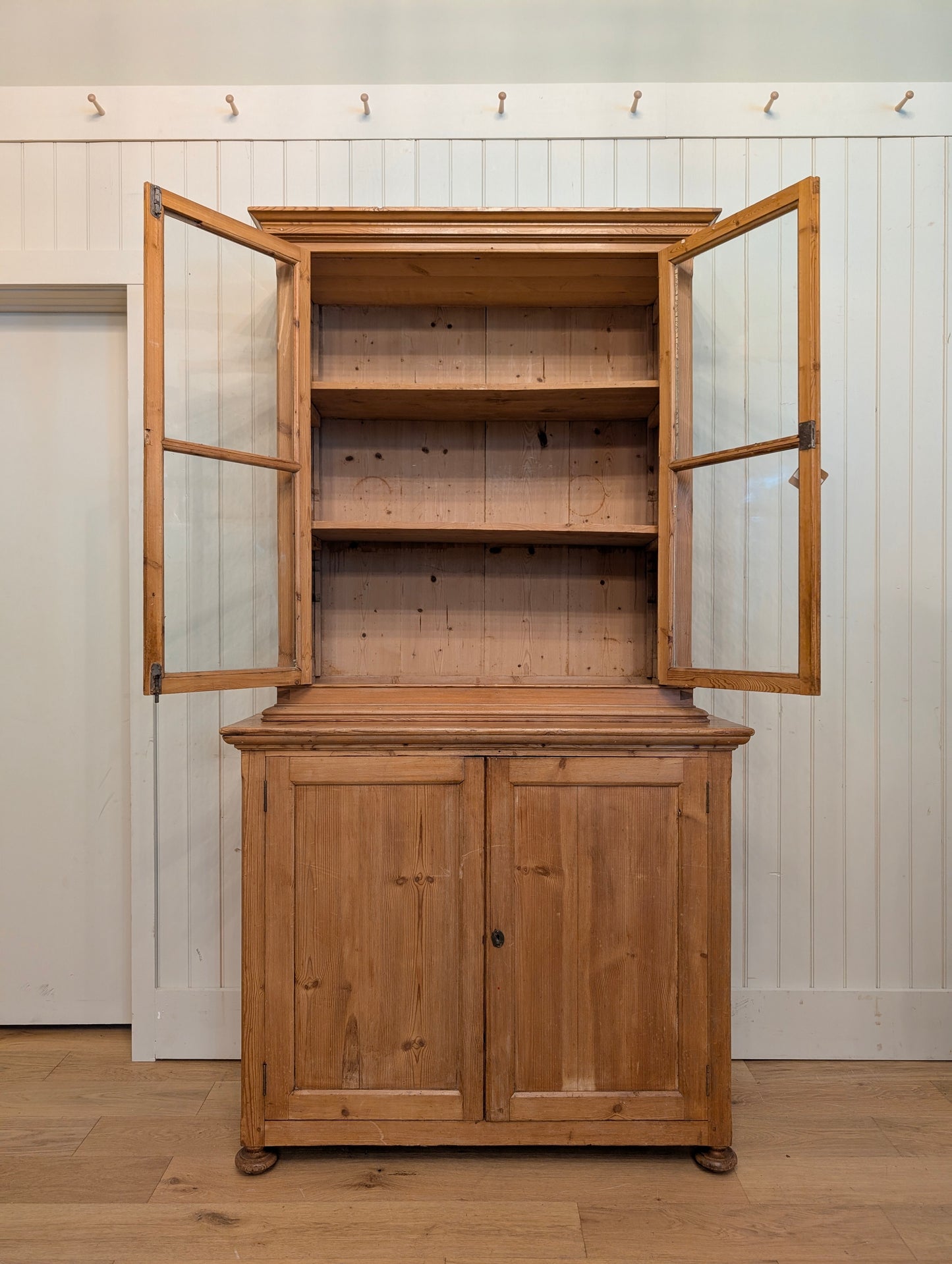 2pc Glass Door Hutch