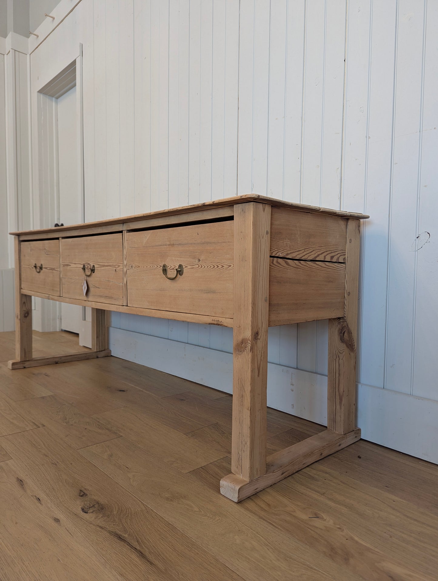 3 Drawer Pine Console Table