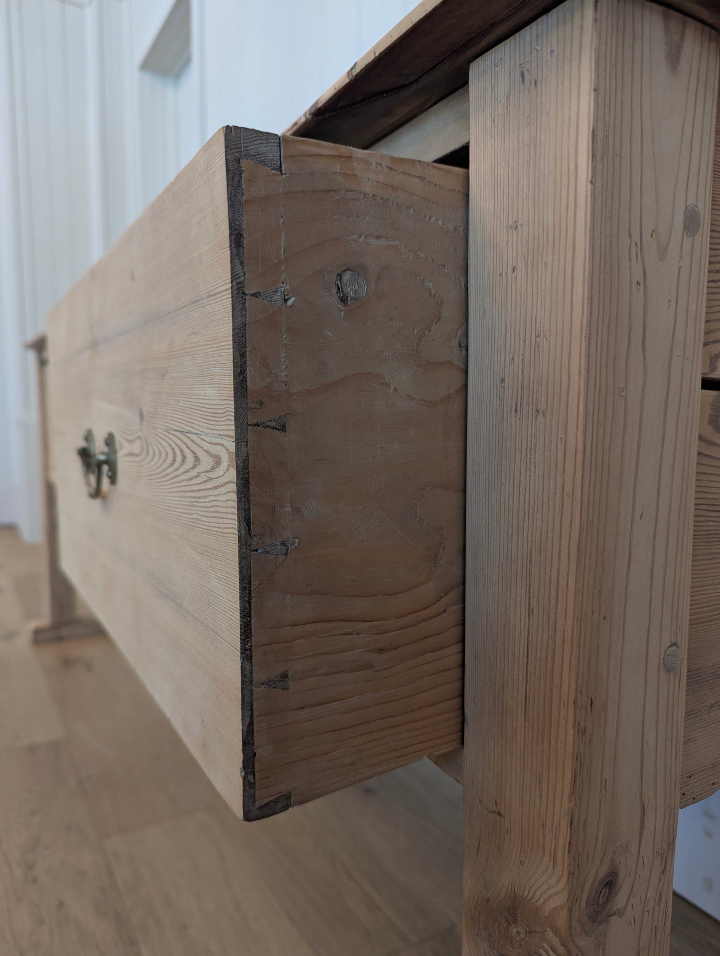 3 Drawer Pine Console Table