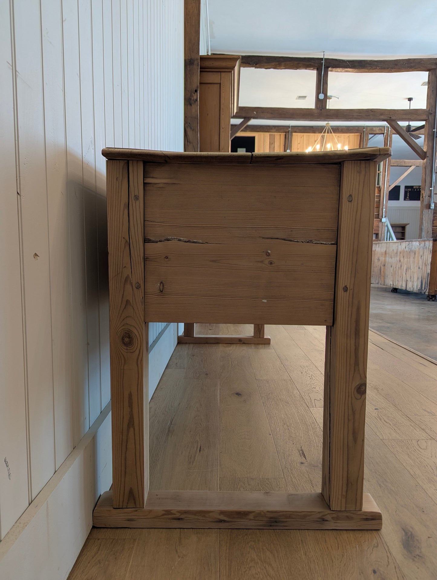 3 Drawer Pine Console Table