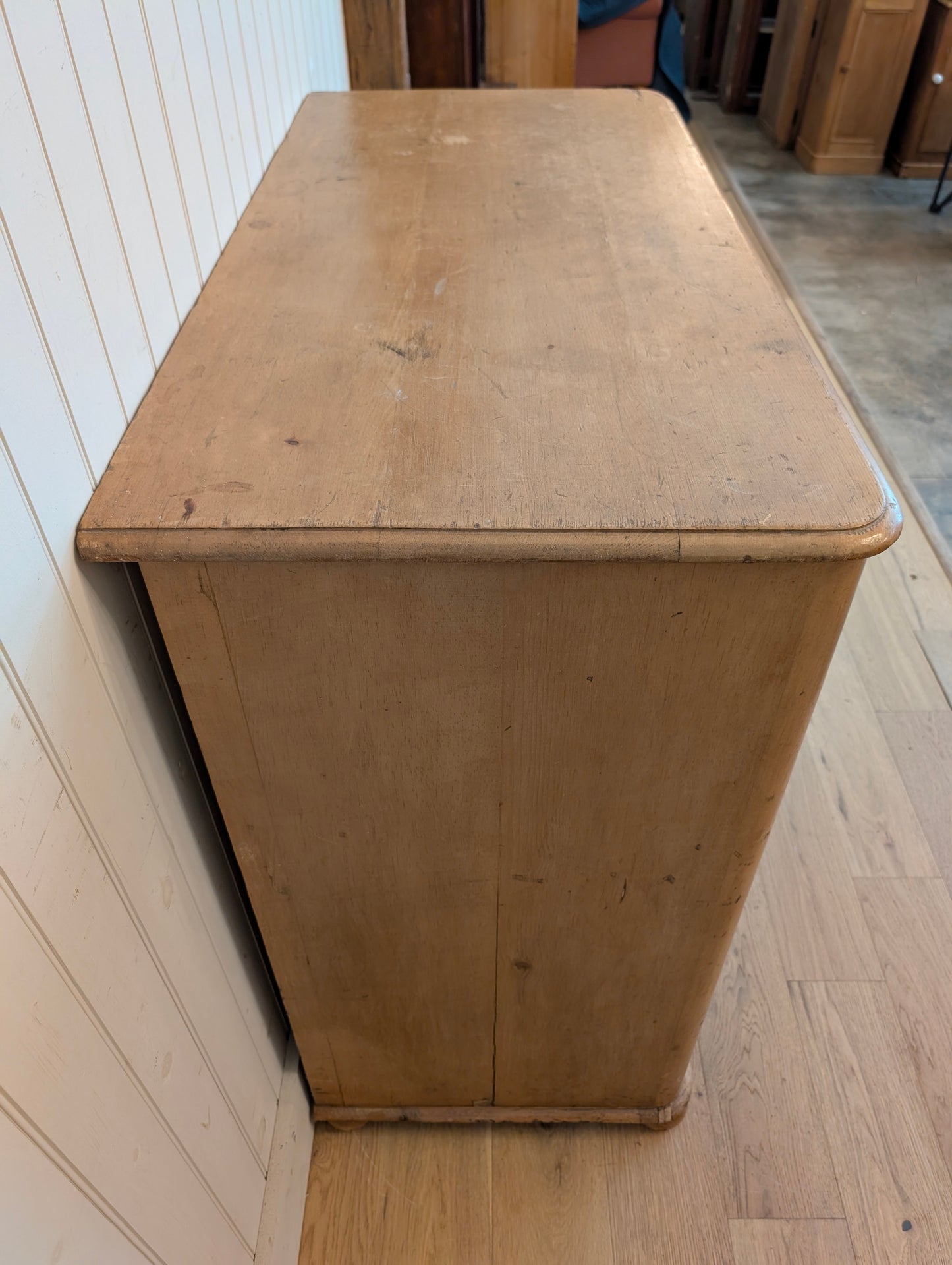 2 Over 4 English Pine Chest of Drawers