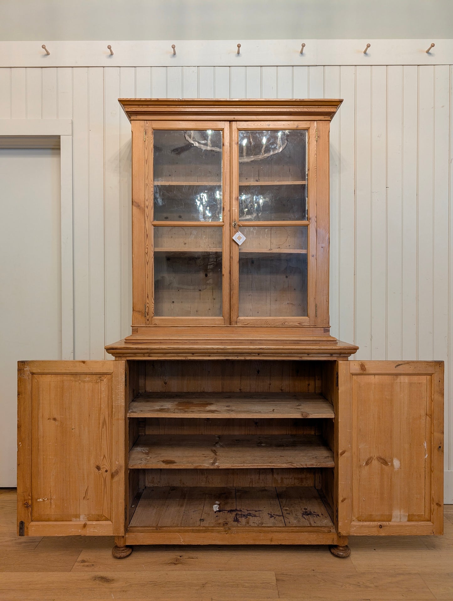 2pc Glass Door Hutch