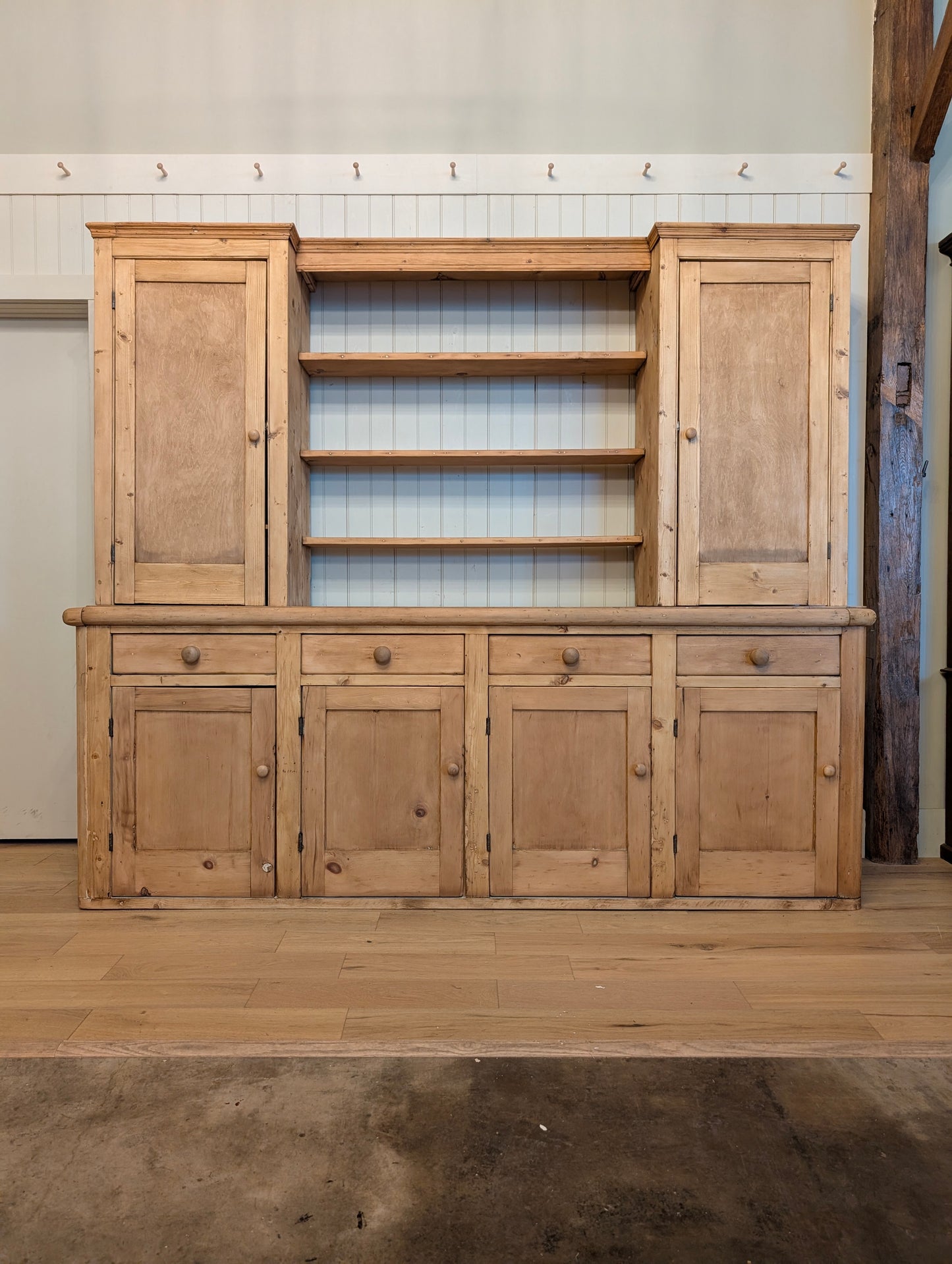 8ft Pine Scullery Cupboard