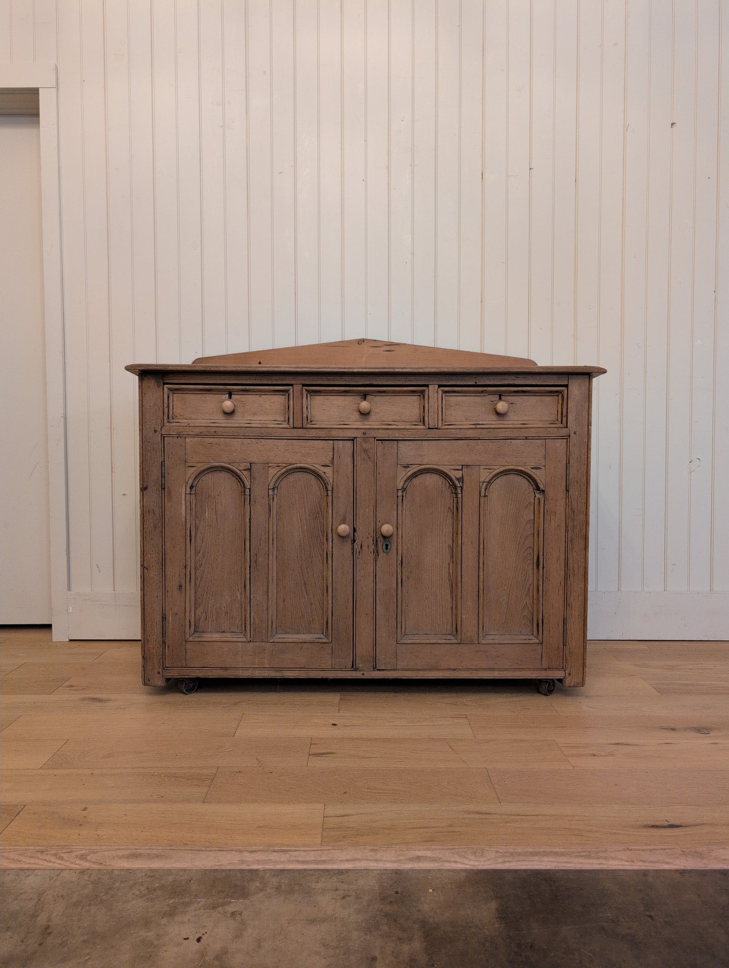 Arched Door Pine Sideboard