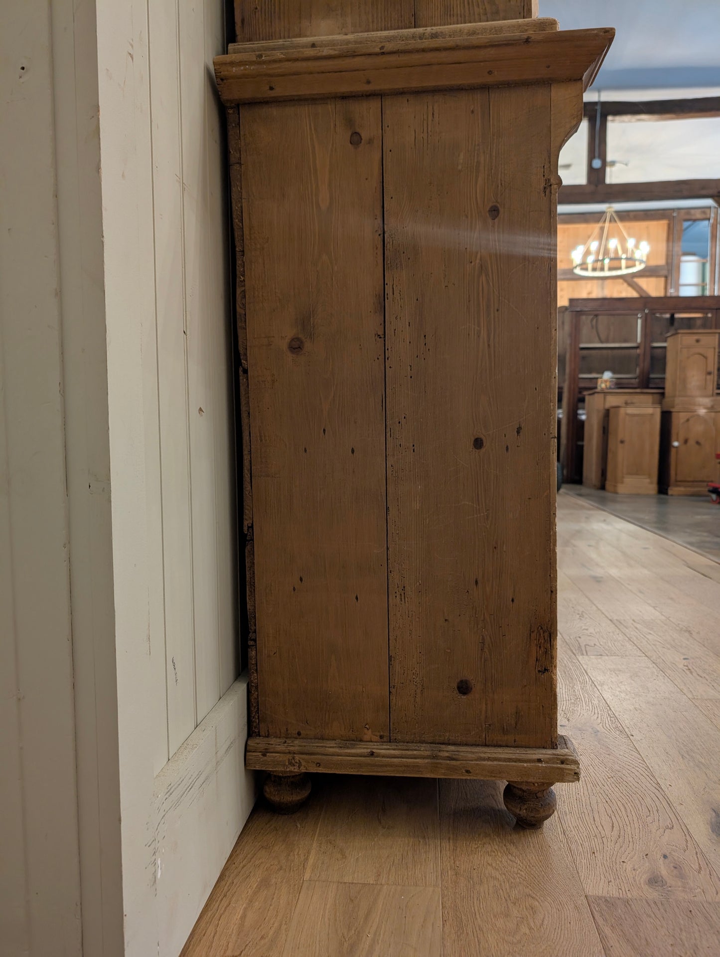 French Pine Glazed Hutch