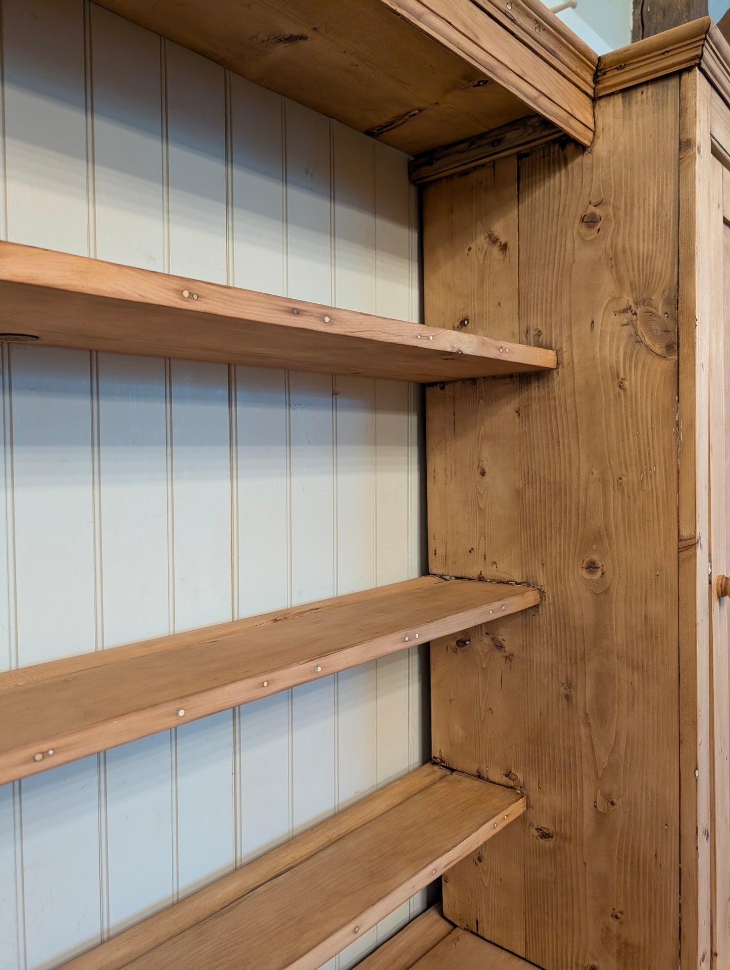 8ft Pine Scullery Cupboard