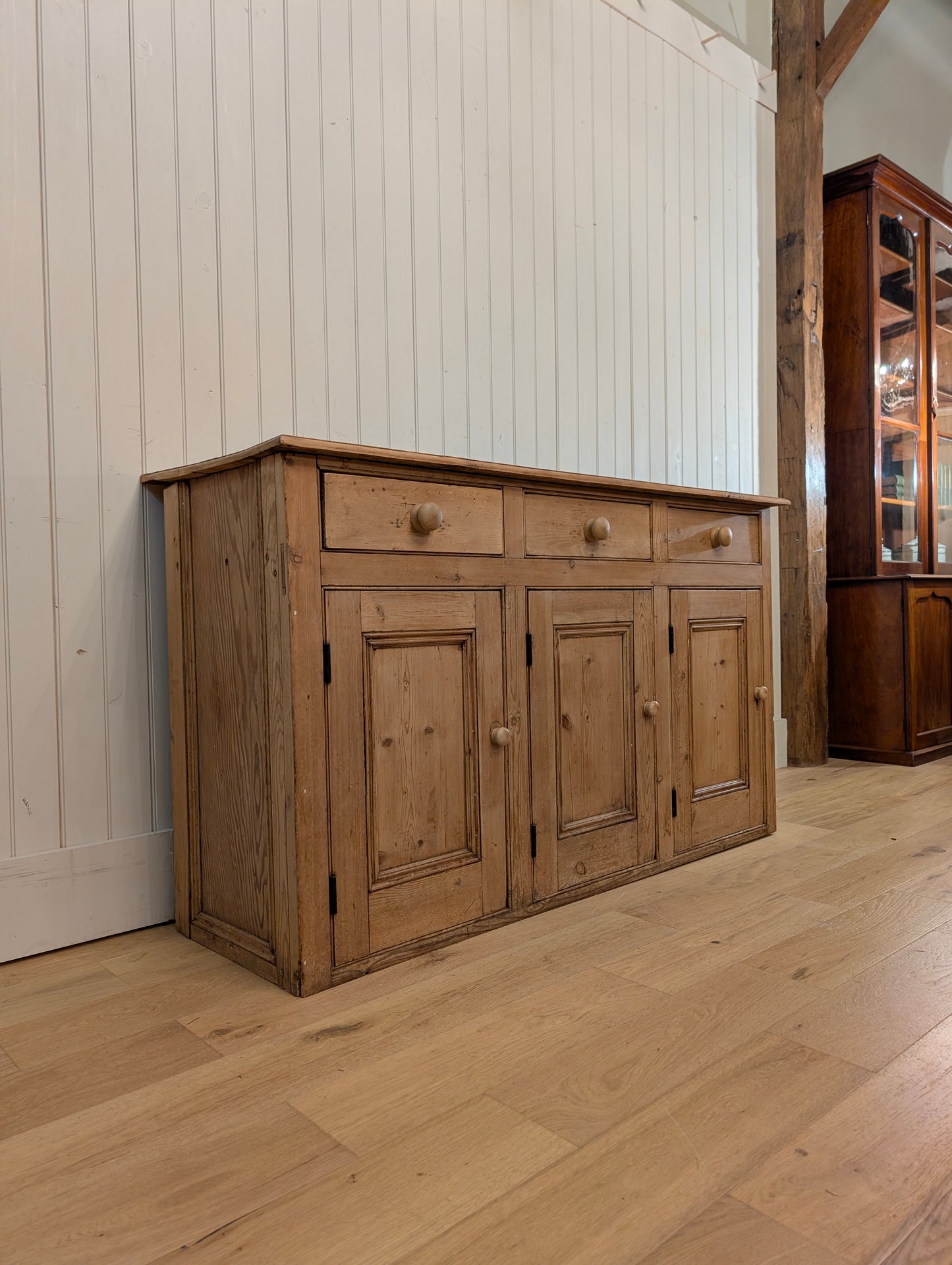 3 Over 3 English Pine Sideboard