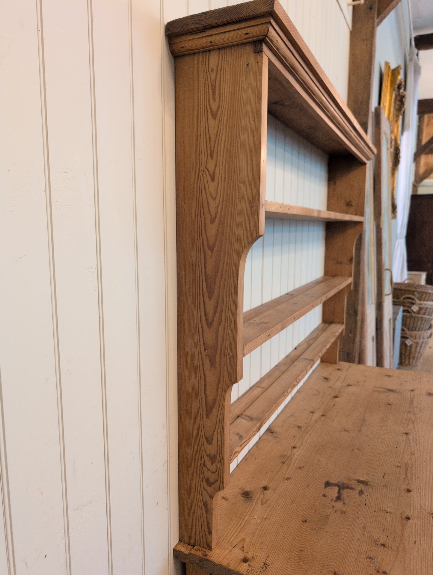 English Pine Potboard Hutch