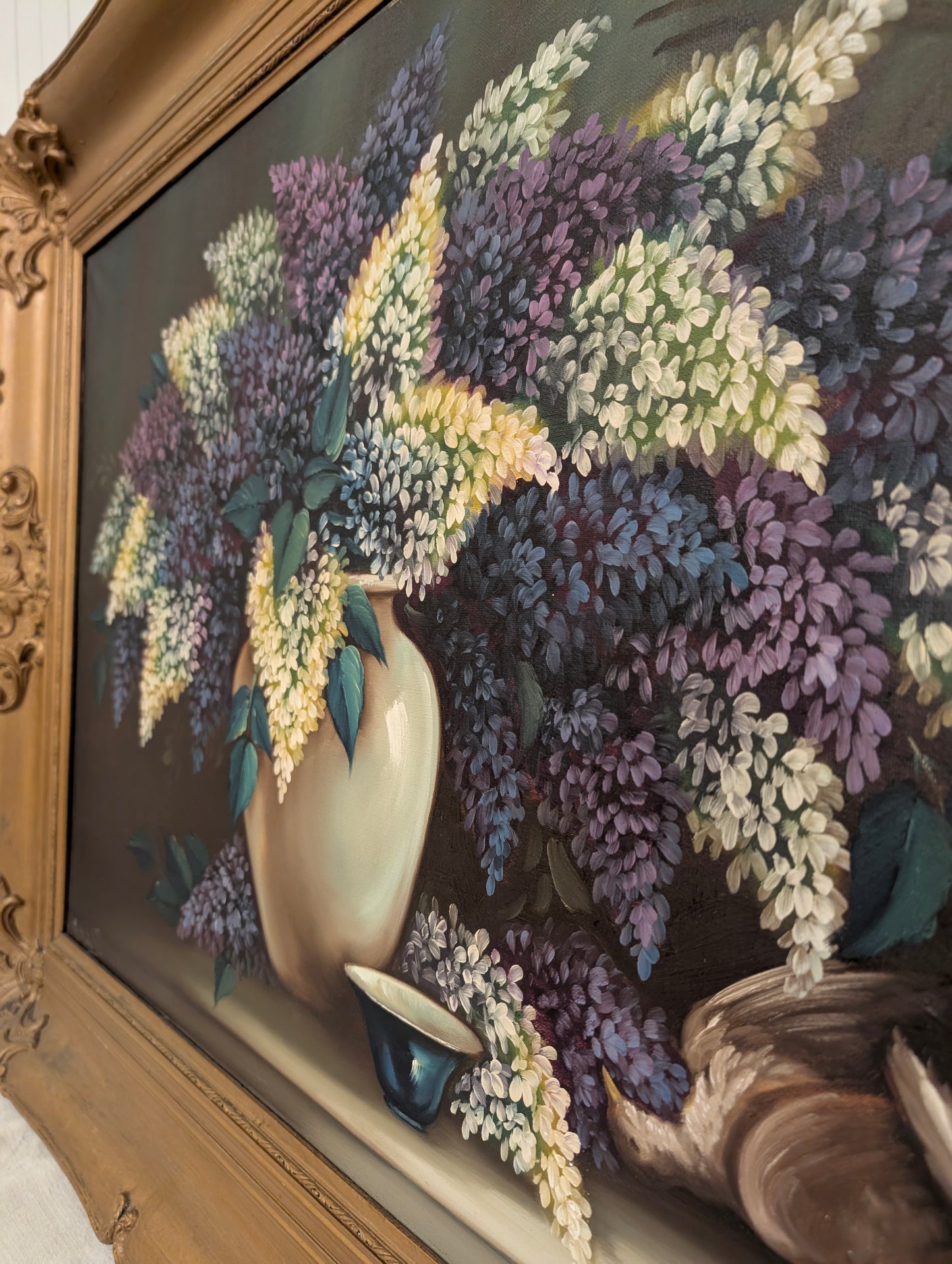 Pheasant and Lilac Oil Painting