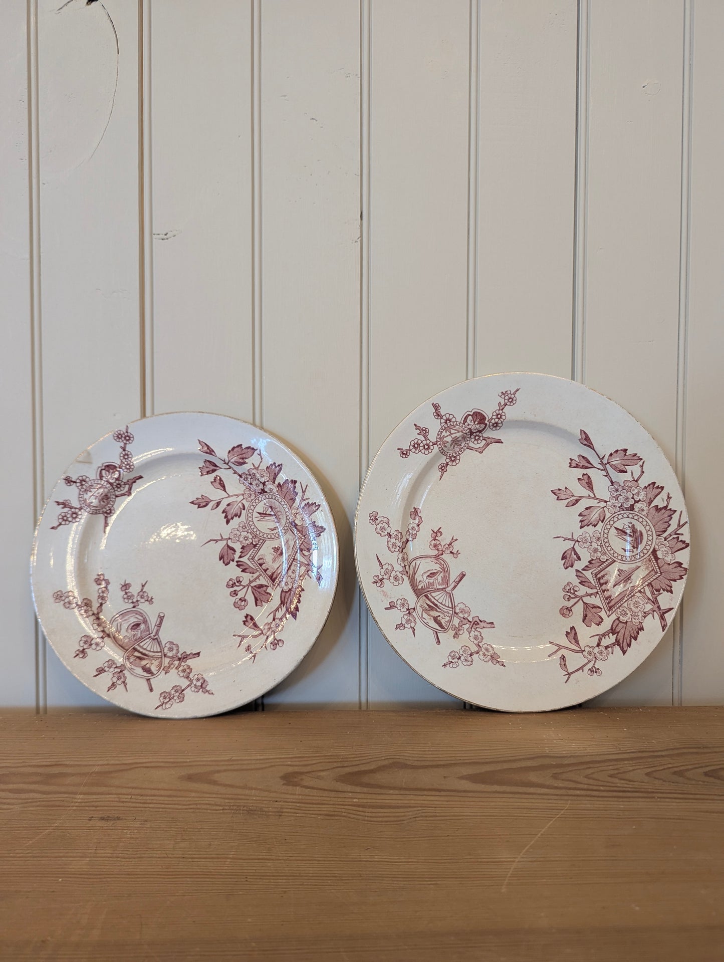 Red French Ironstone Plate