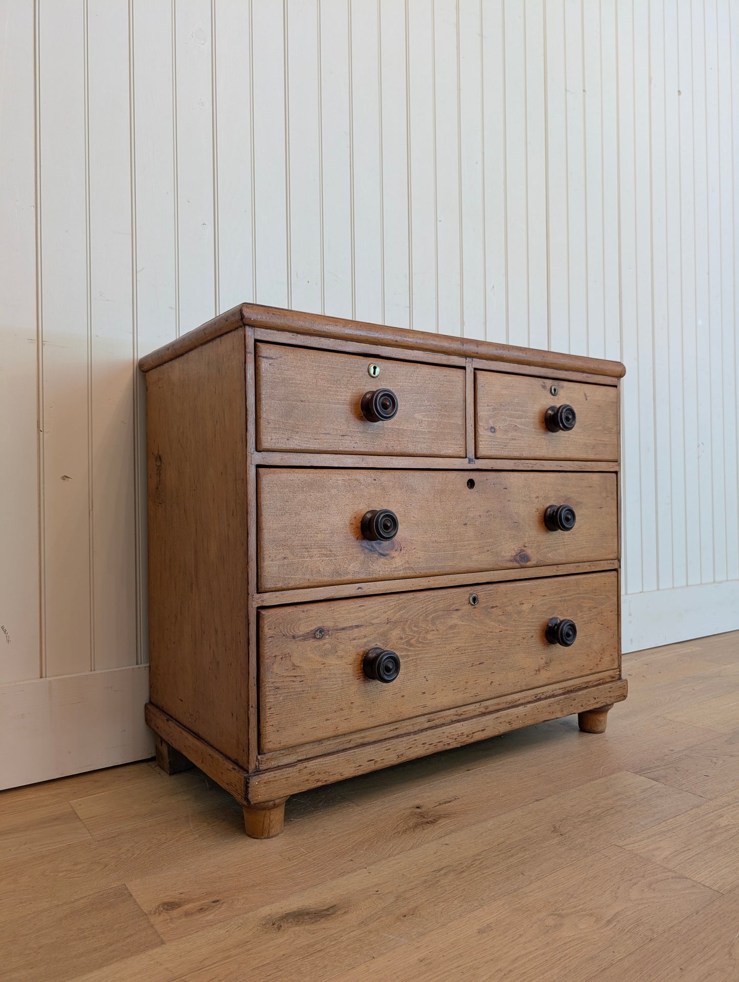 2 Over 2 Pine Chest - Dark Knob