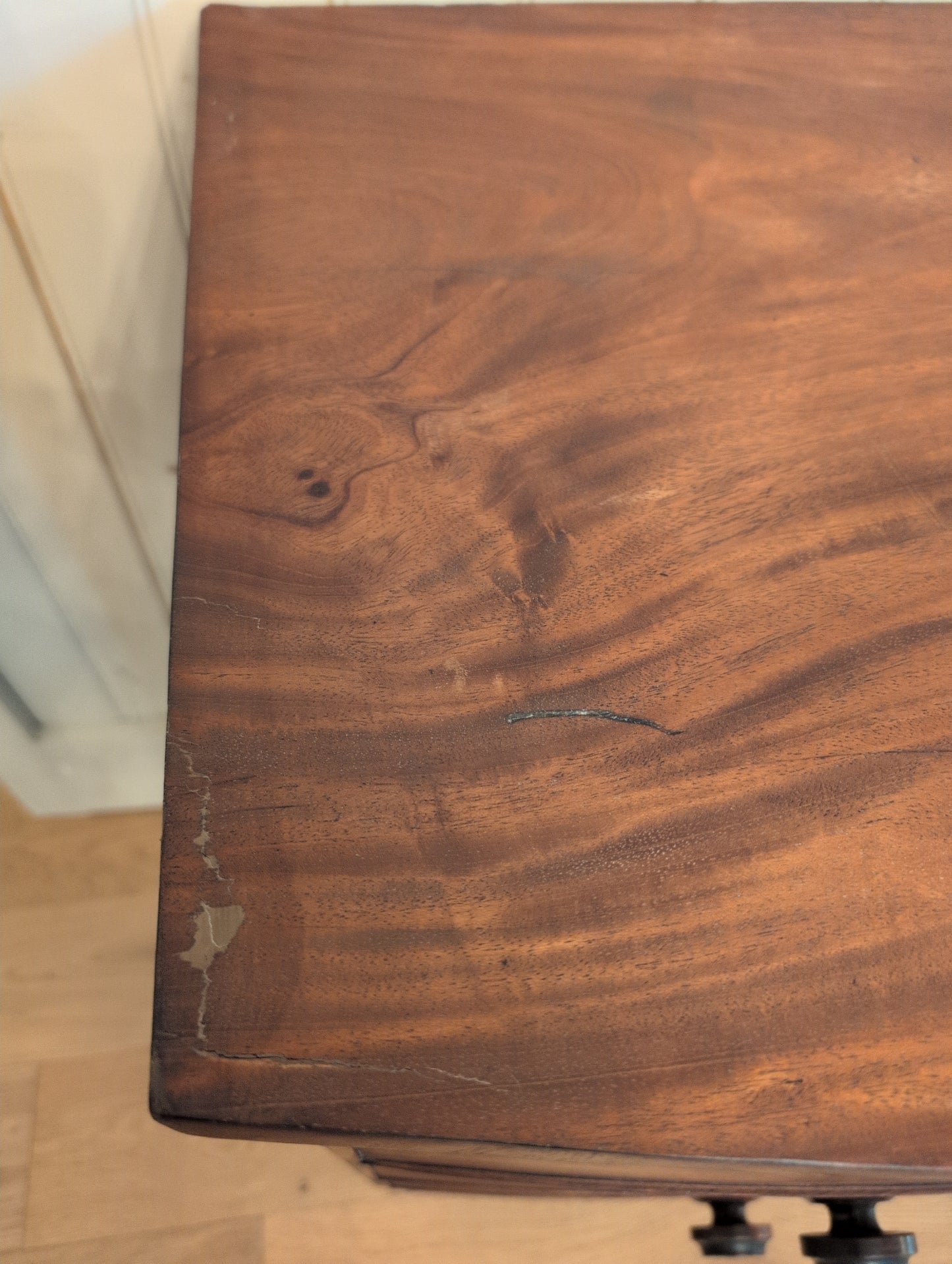 Mahogany 2 Over 2 Bow Front Chest