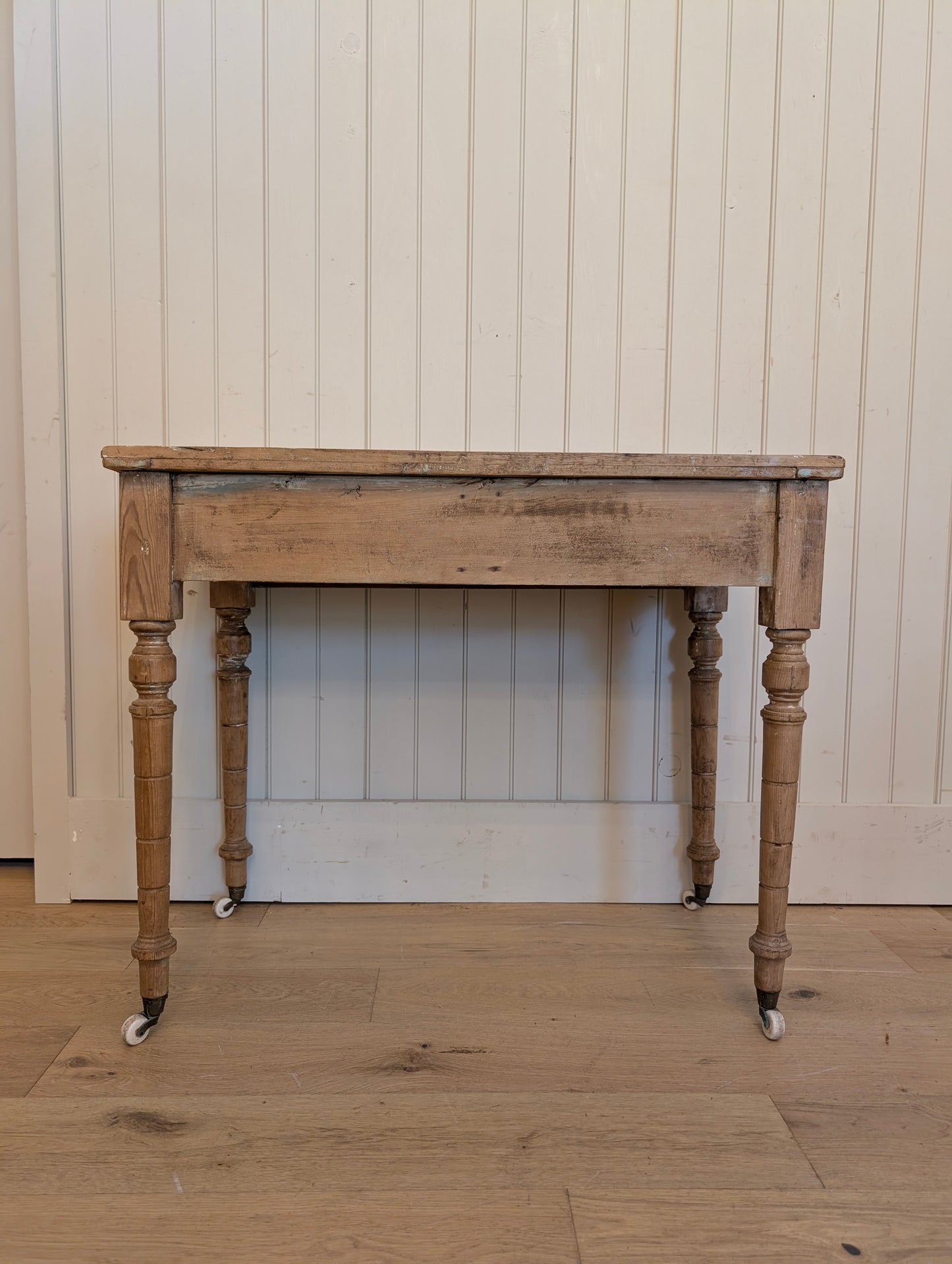Double Drawer Pine Side Table