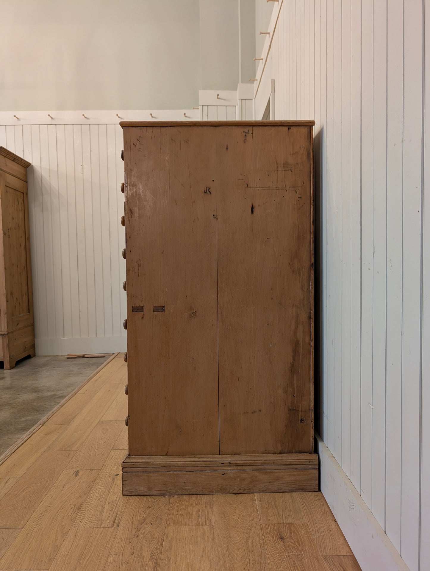 English Pine Specimen Cabinet