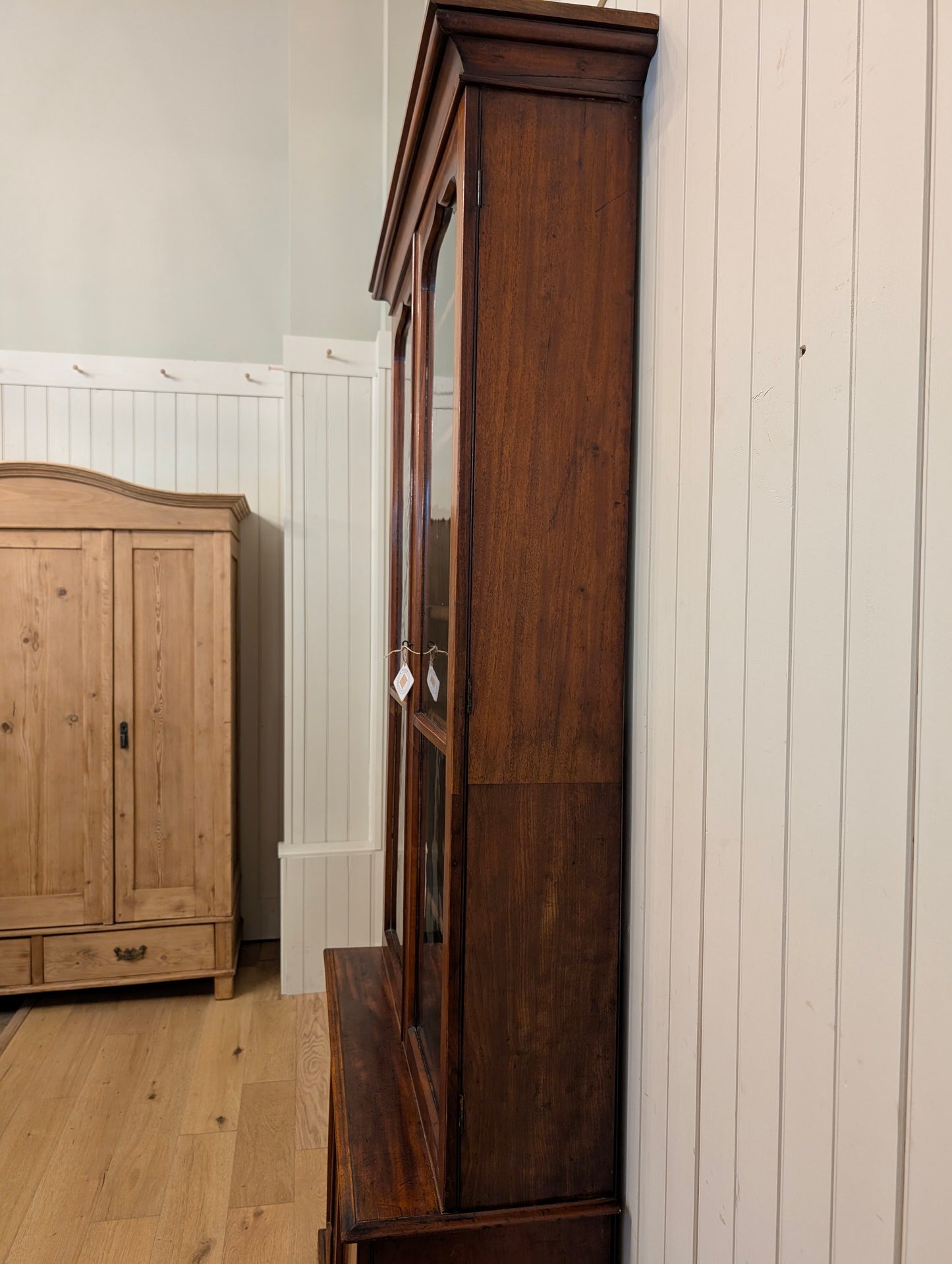 Glass Door Mahogany Hutch