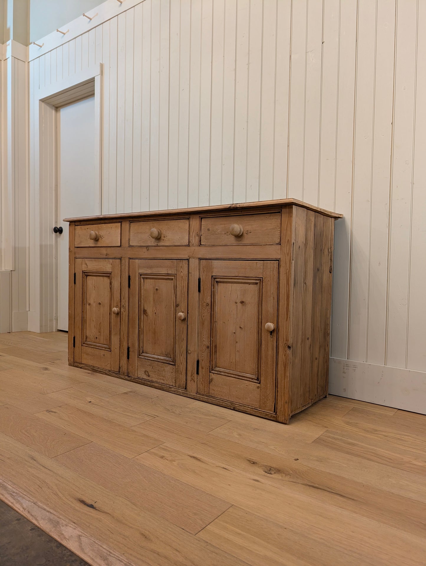 3 Over 3 English Pine Sideboard