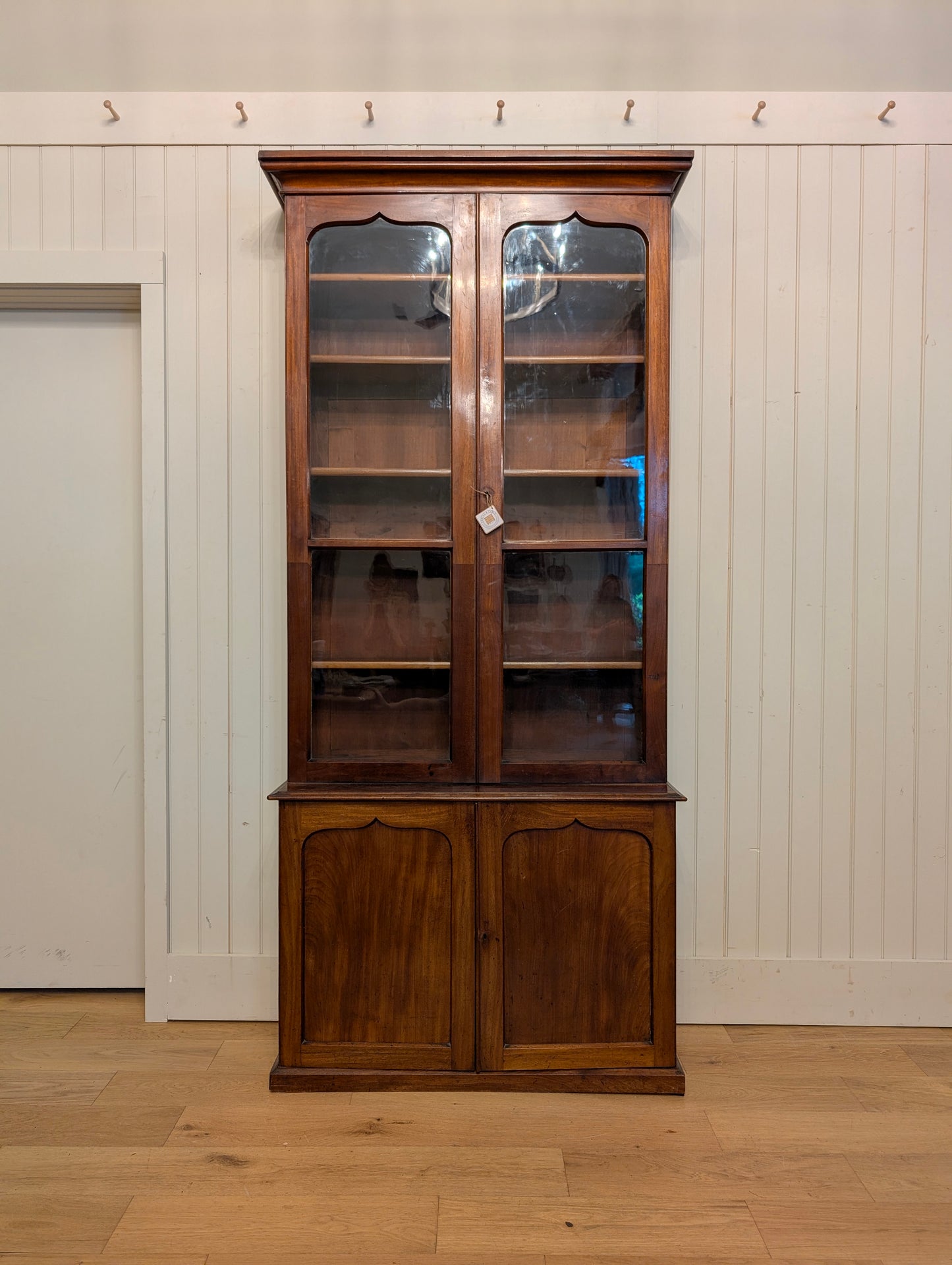 Glass Door Mahogany Hutch