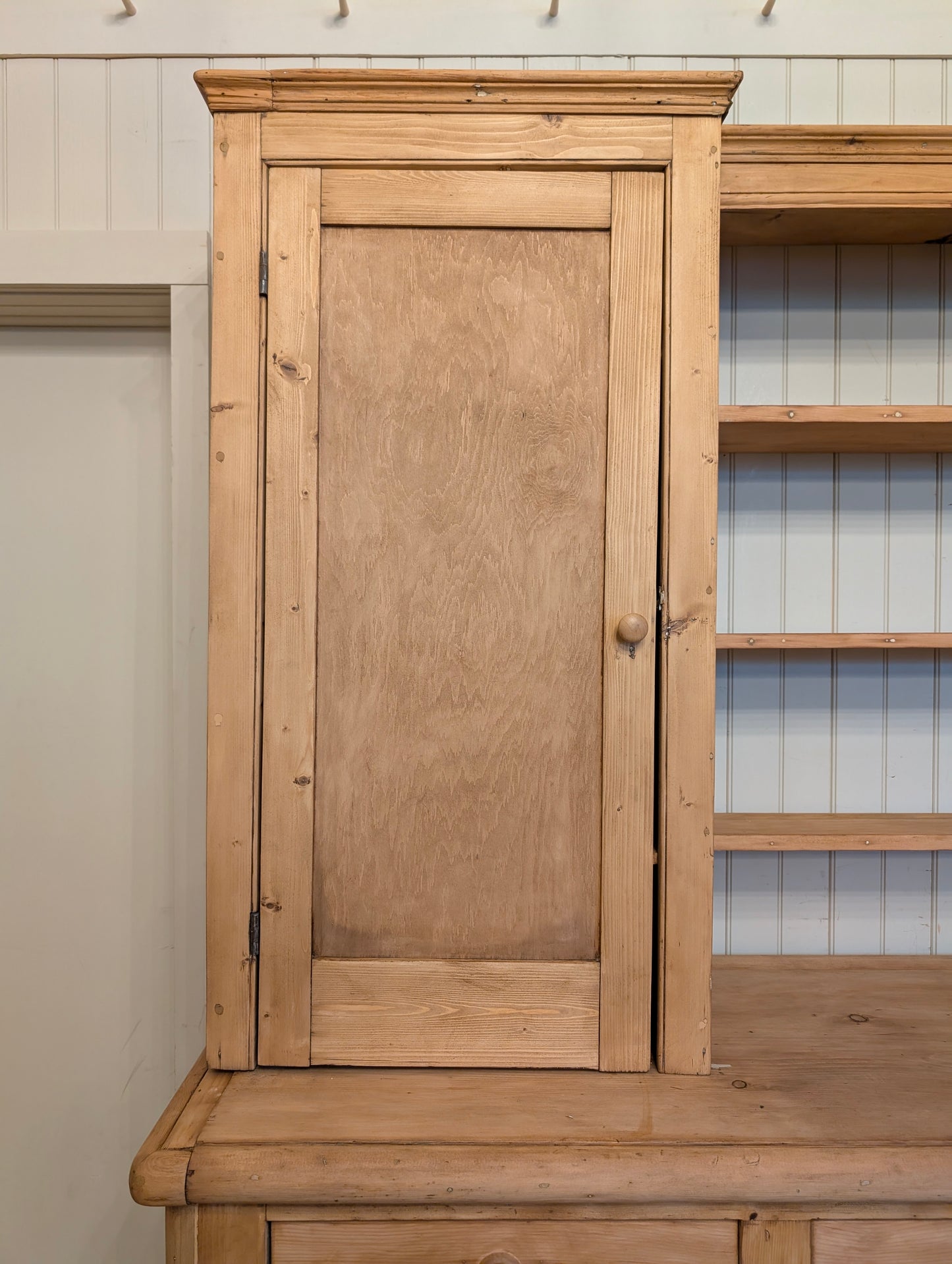 8ft Pine Scullery Cupboard