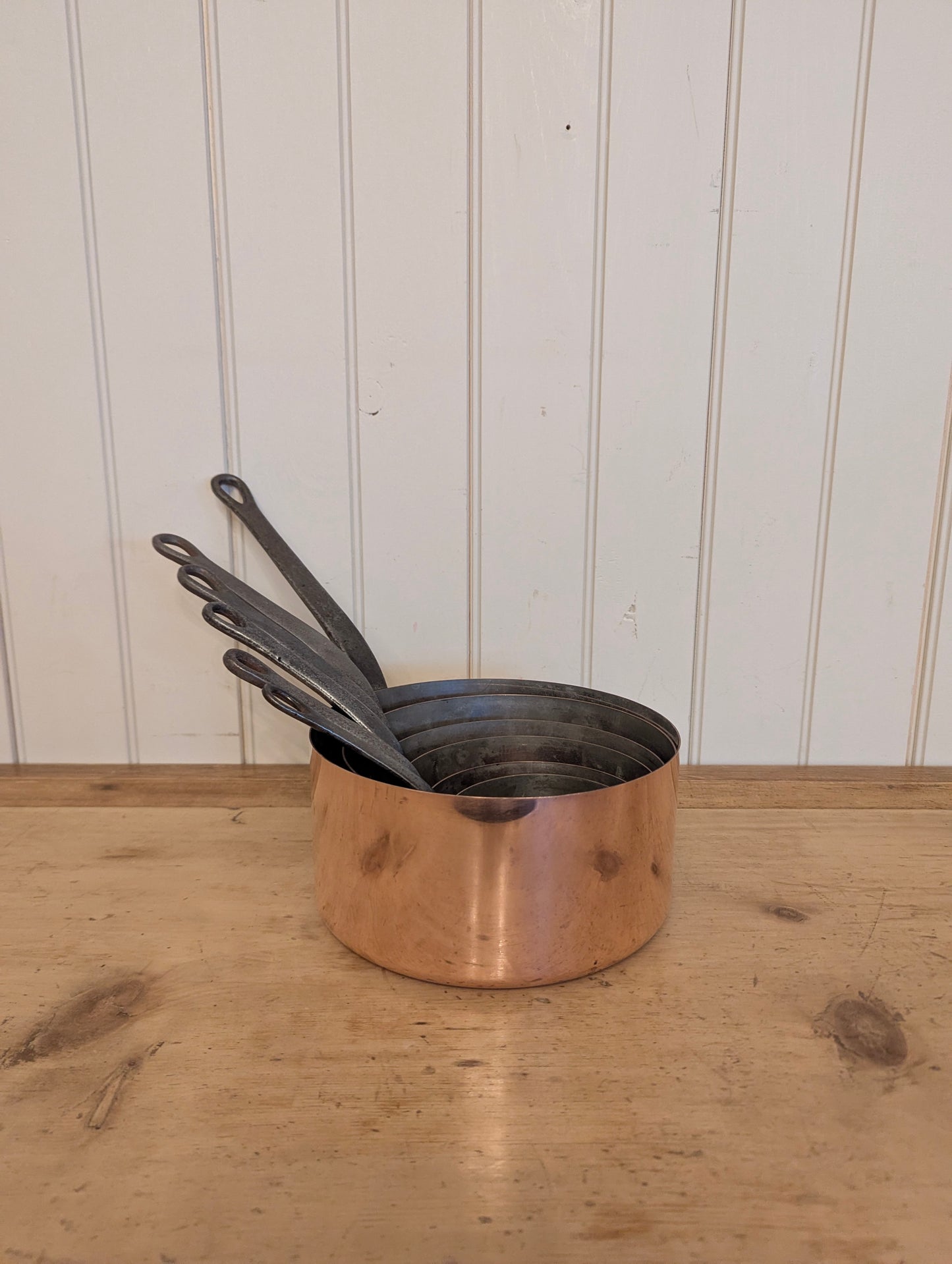 French Copper Pans (Set of 6)