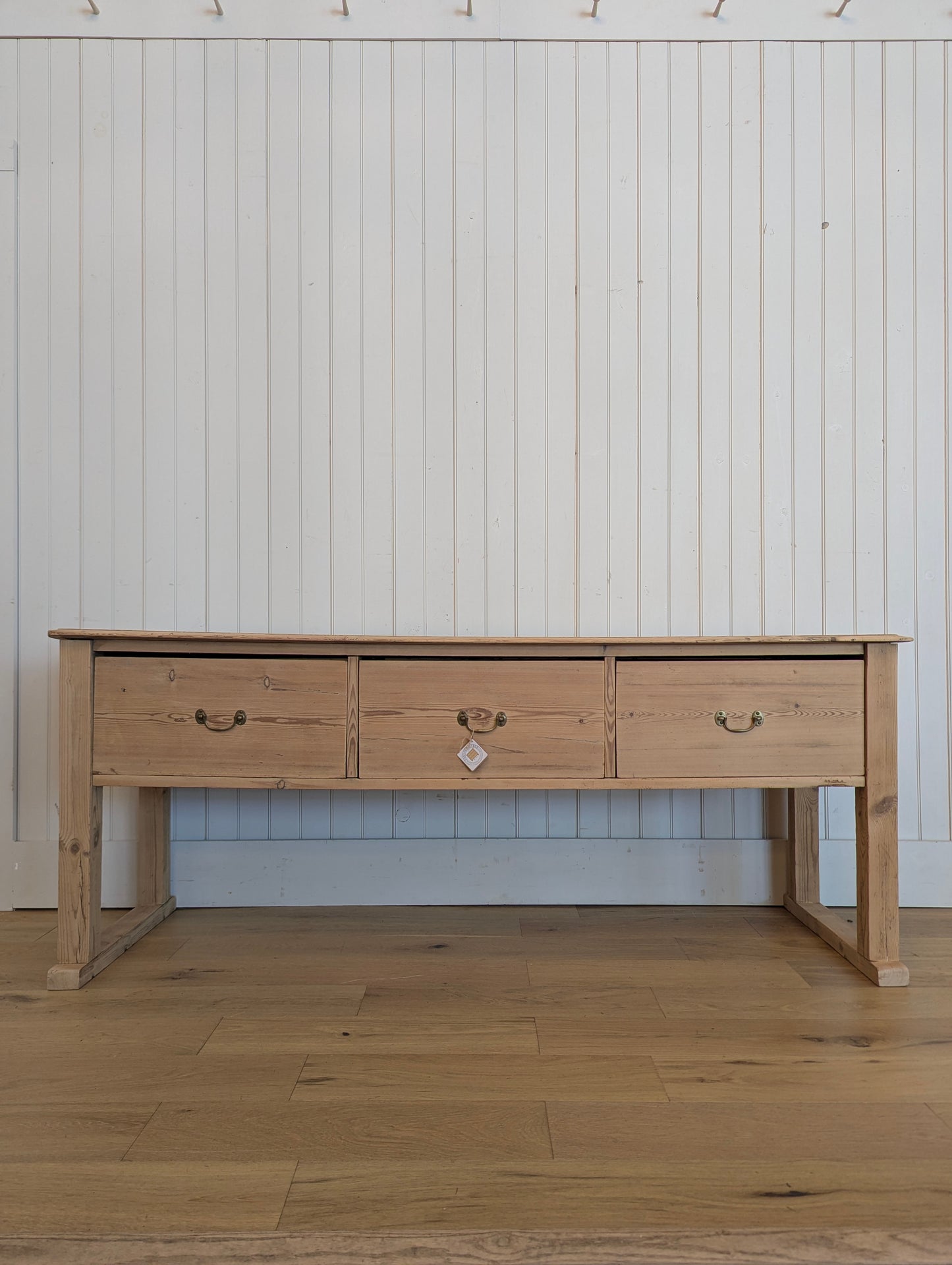 3 Drawer Pine Console Table