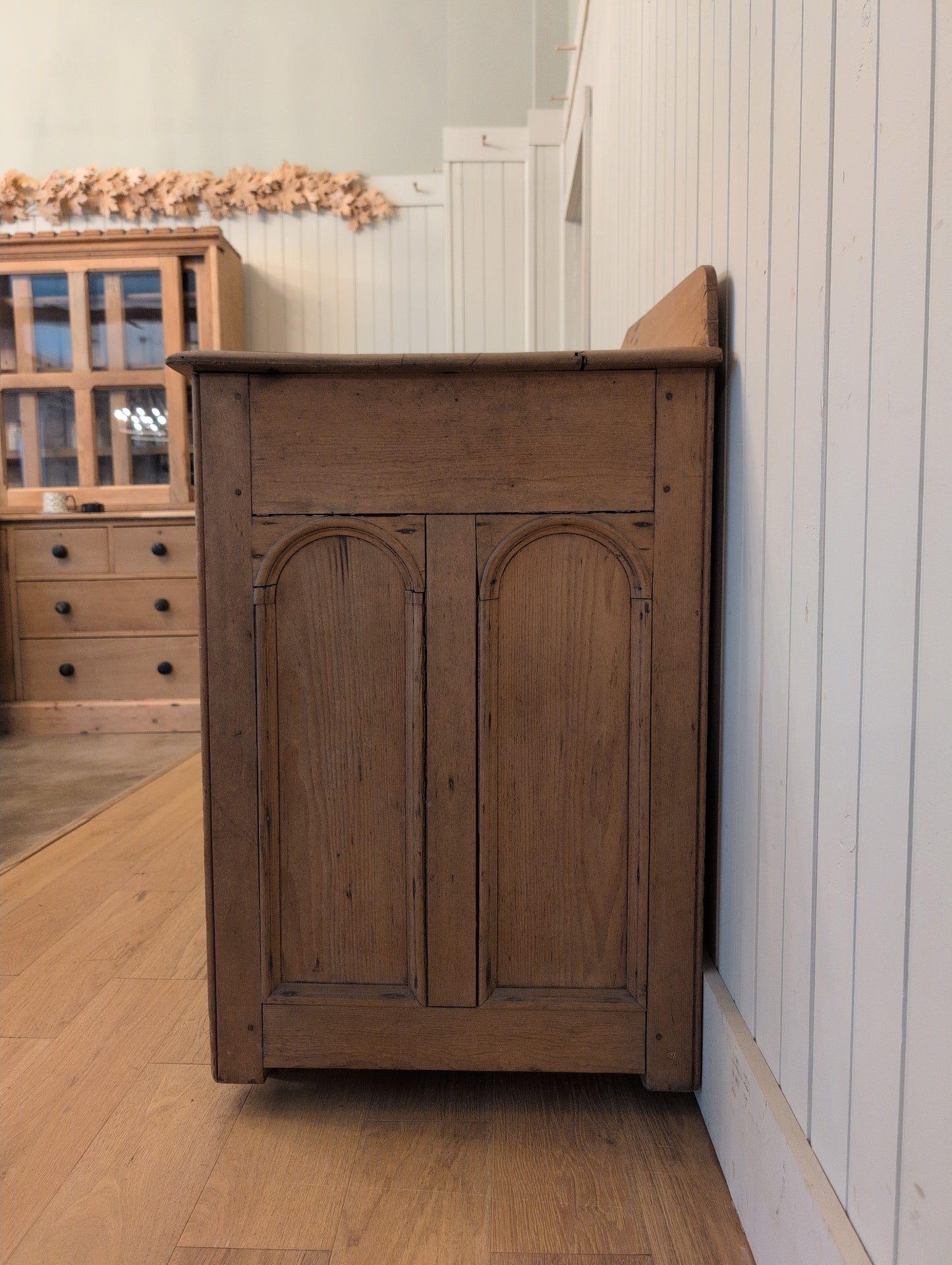 Arched Door Pine Sideboard