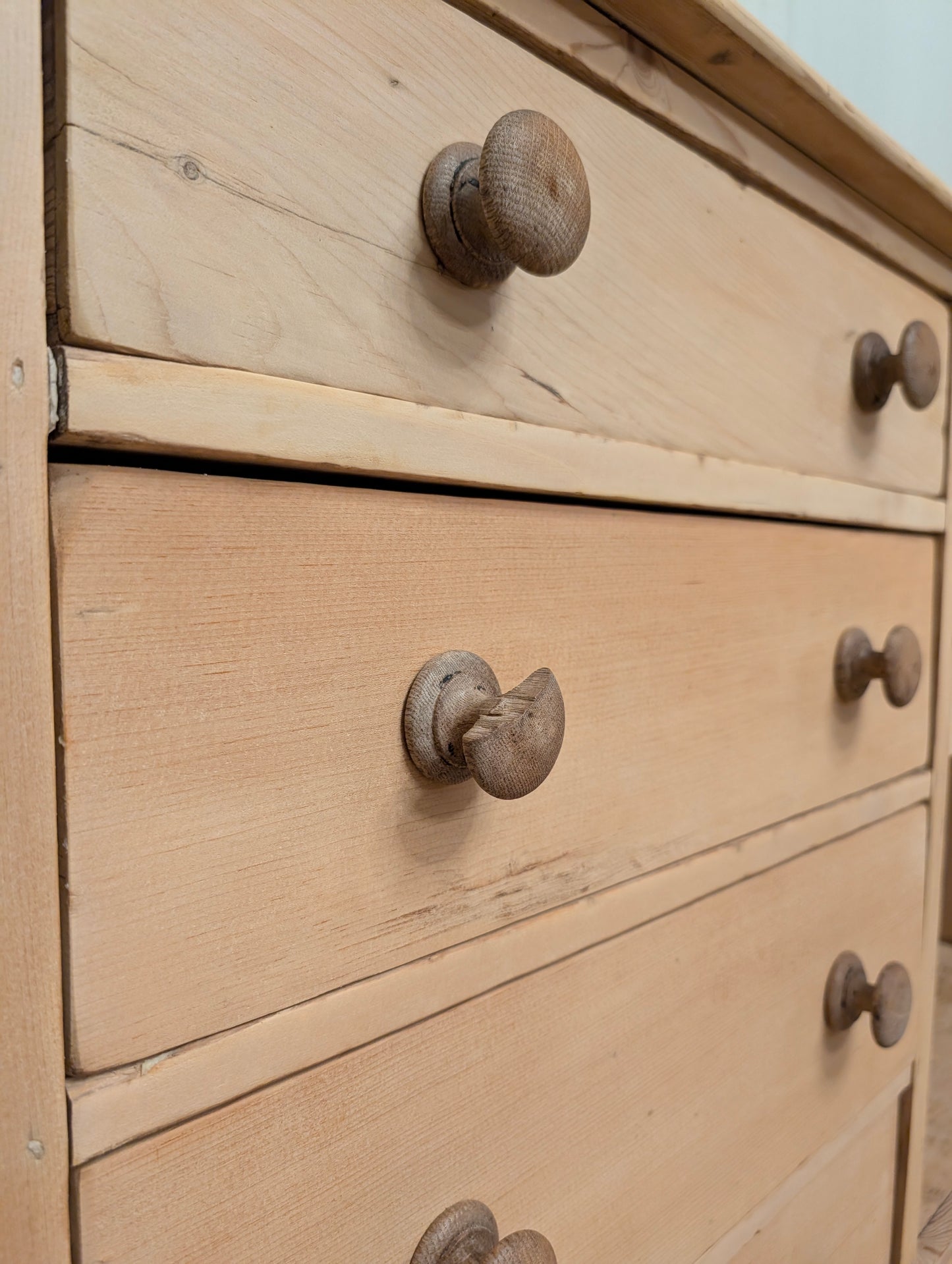 English Pine Dog Kennel Sideboard