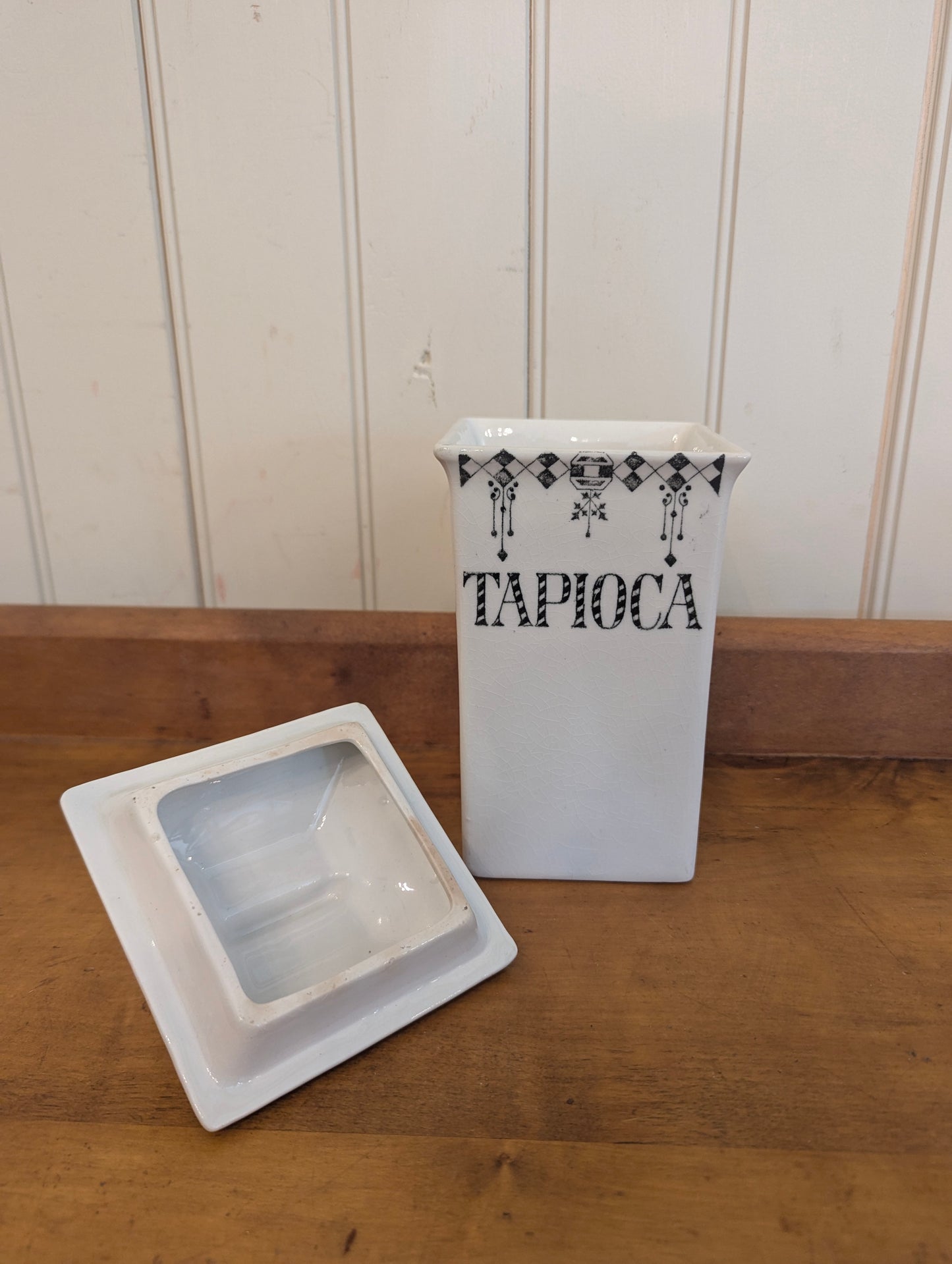English Art Deco Canister