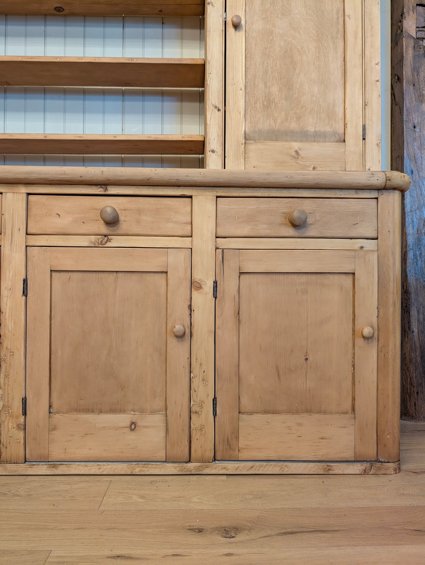 8ft Pine Scullery Cupboard