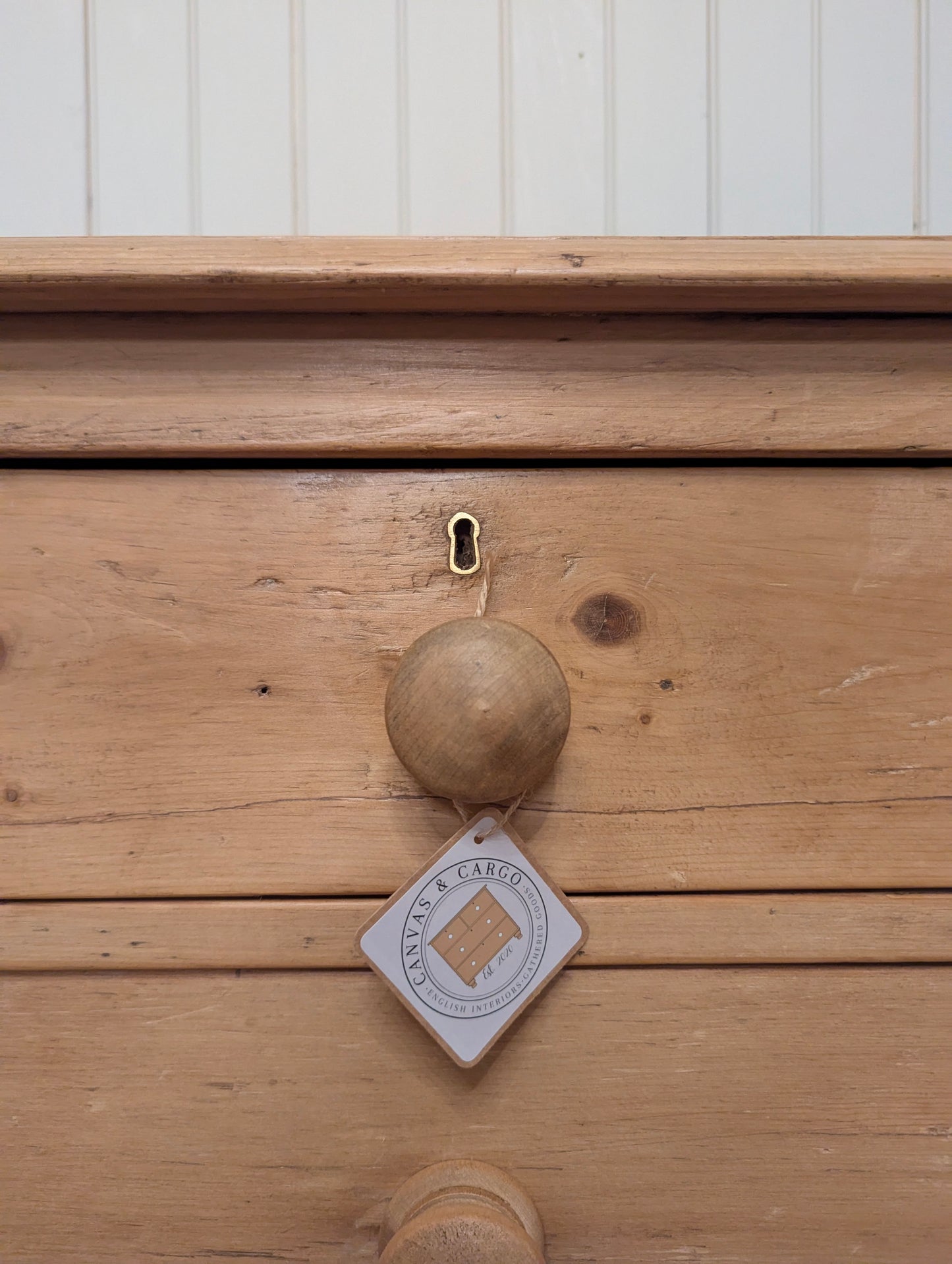 C. 1890 English Pine Chest