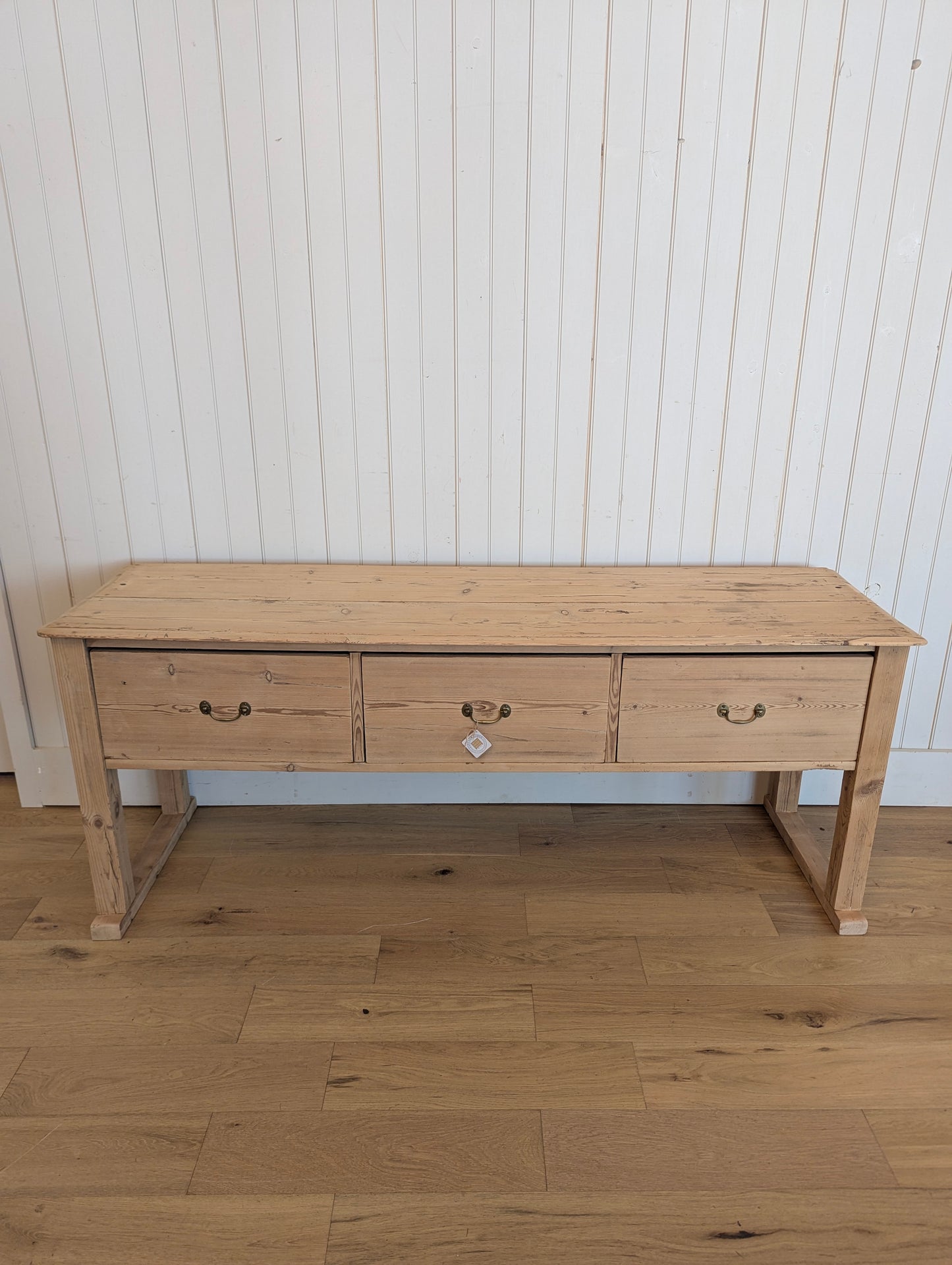 3 Drawer Pine Console Table