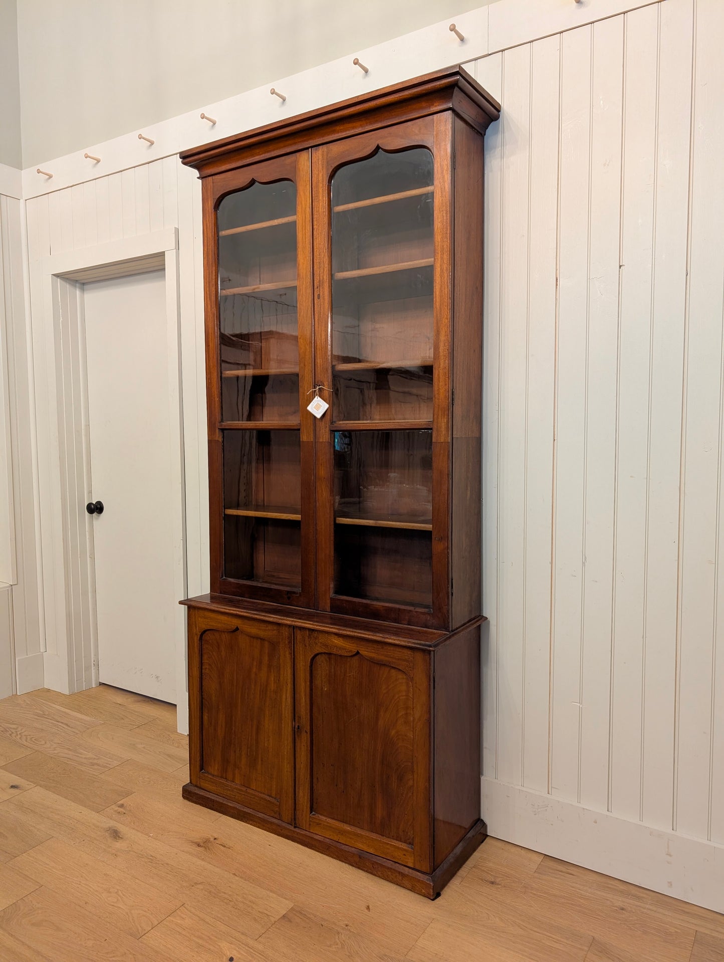 Glass Door Mahogany Hutch