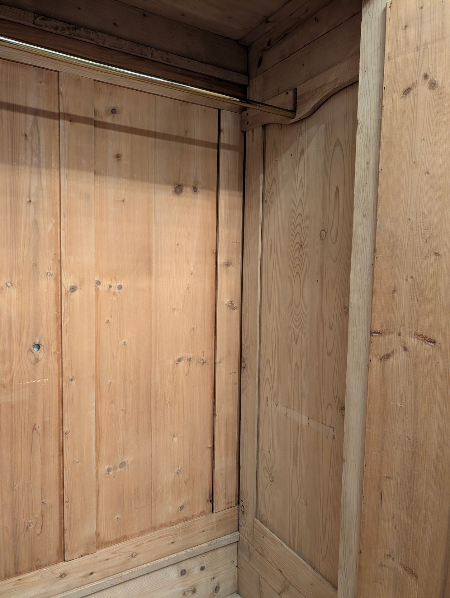 Mellow Pine Triple Door Wardrobe w/Mirror