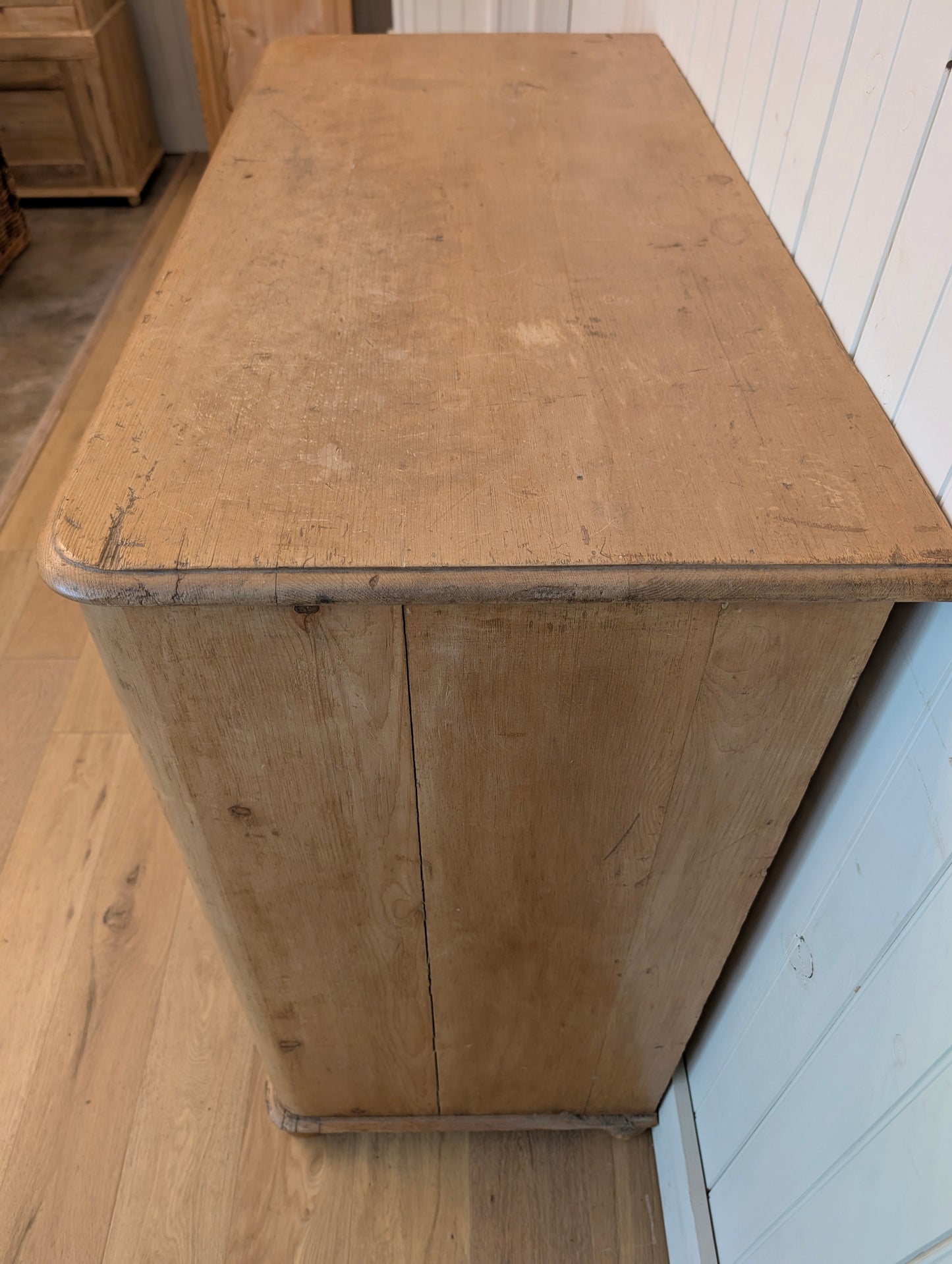 2 Over 4 English Pine Chest of Drawers