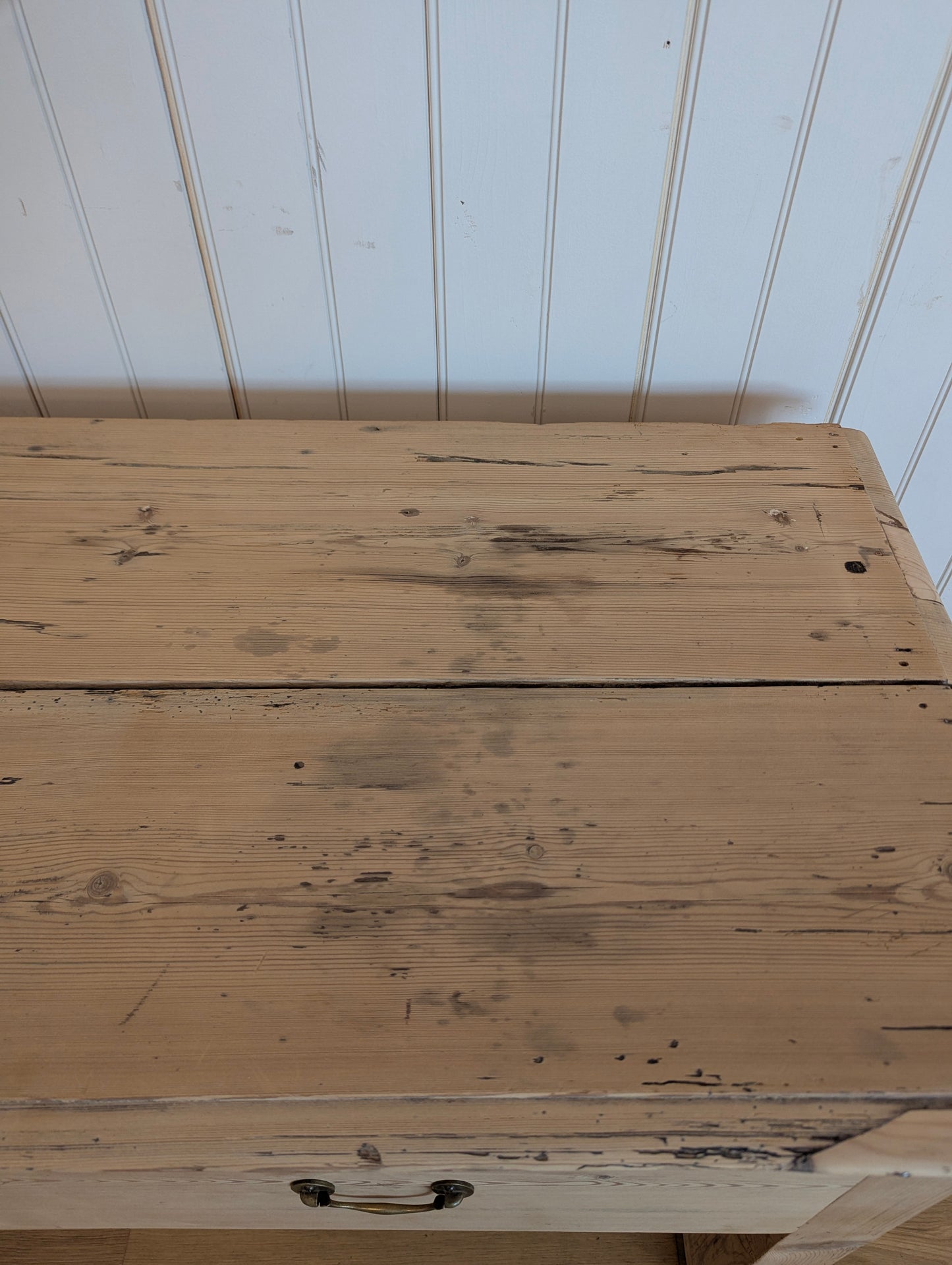 3 Drawer Pine Console Table